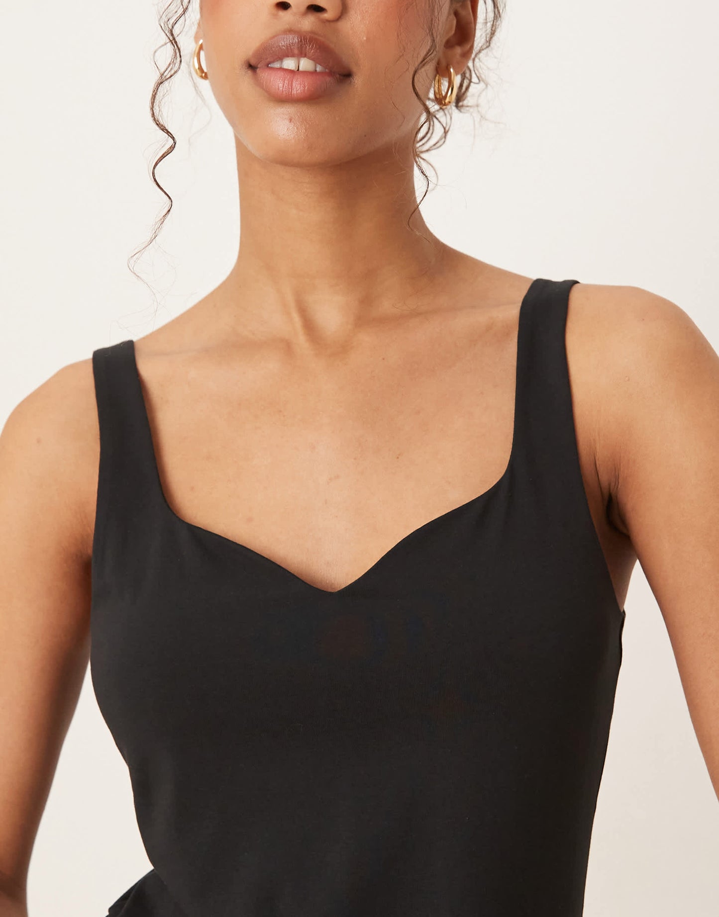 ASOS DESIGN summer maxi dress with full skirt in black