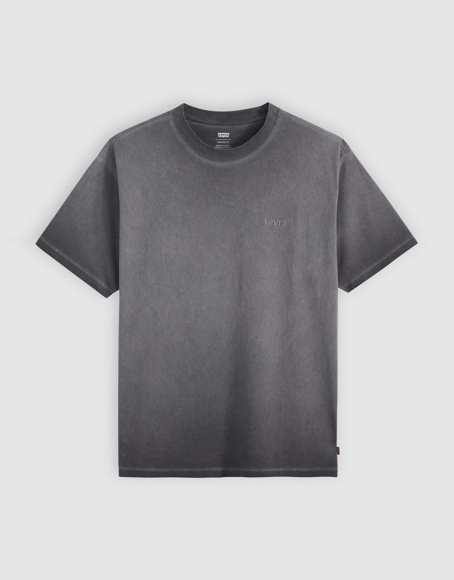 Levi's tonal logo vintage oversized garment wash t-shirt in charcoal