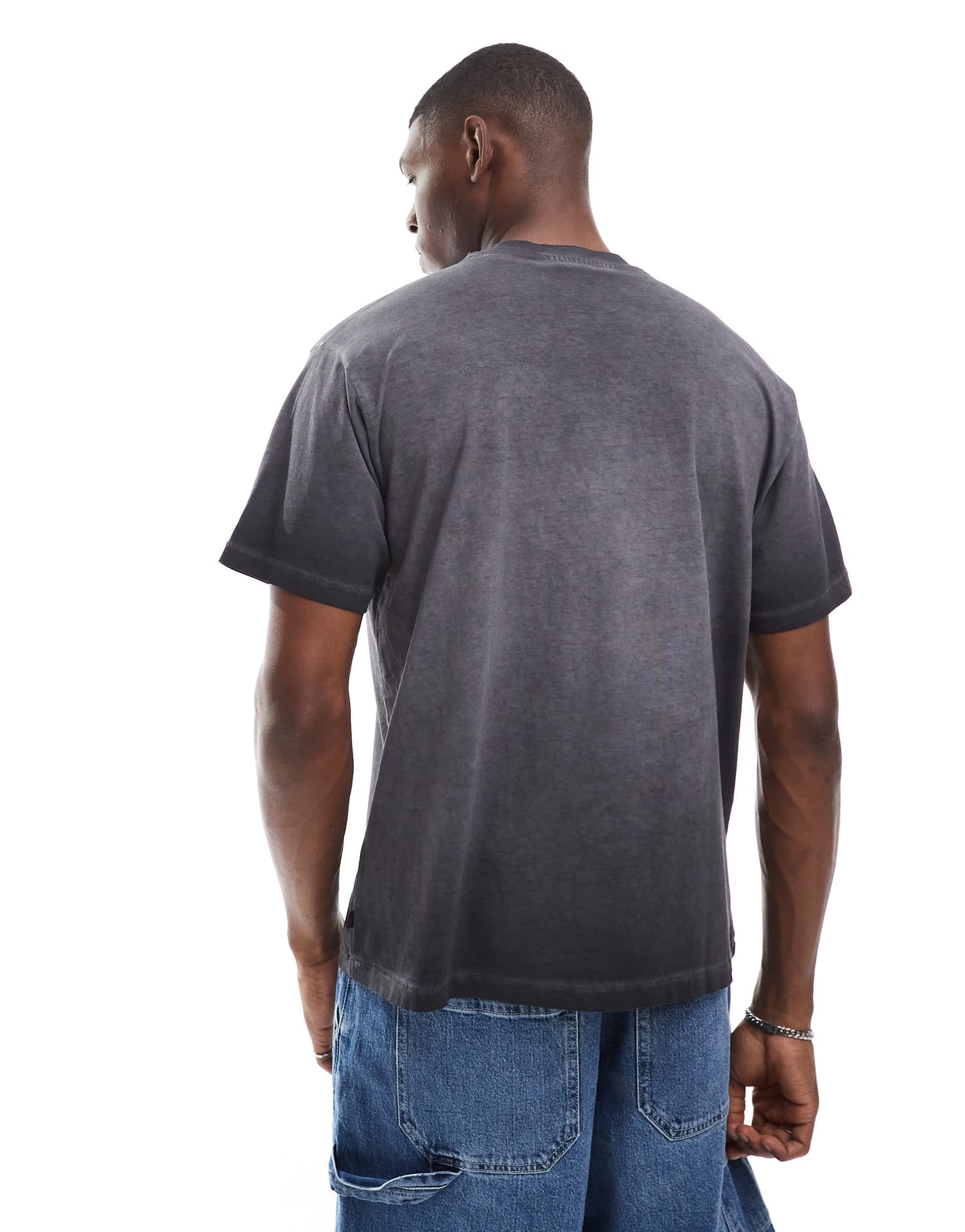 Levi's tonal logo vintage oversized garment wash t-shirt in charcoal