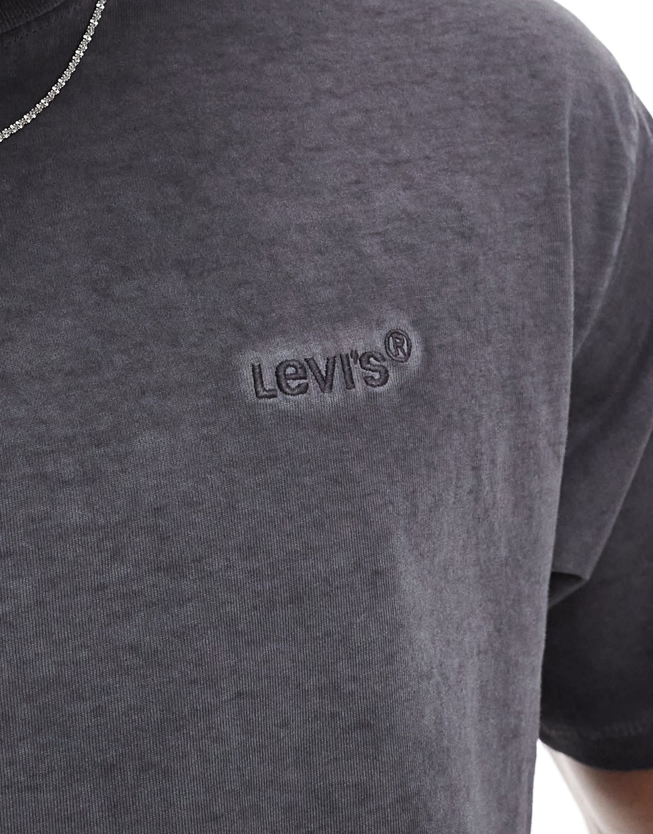 Levi's tonal logo vintage oversized garment wash t-shirt in charcoal