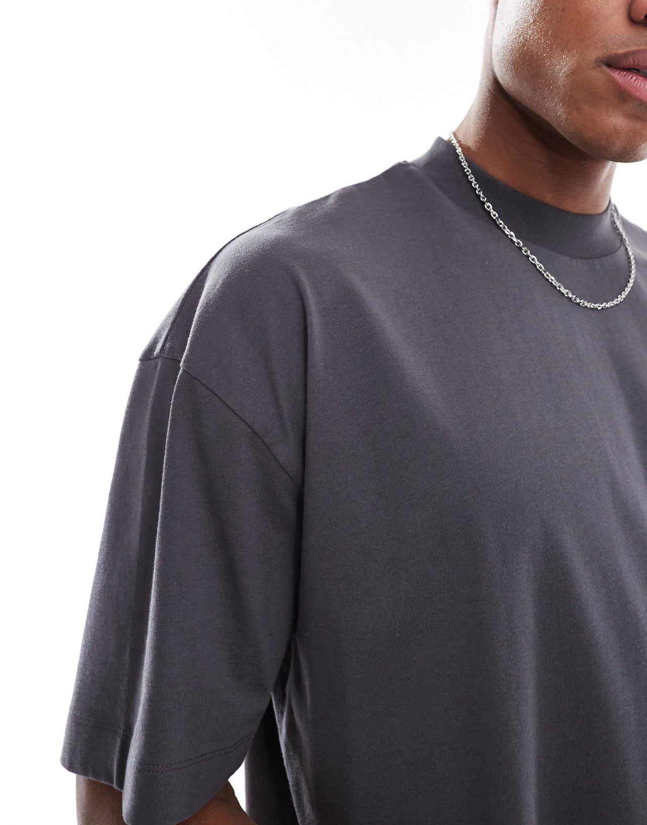 ASOS DESIGN Essentials oversized t-shirt in charcoal