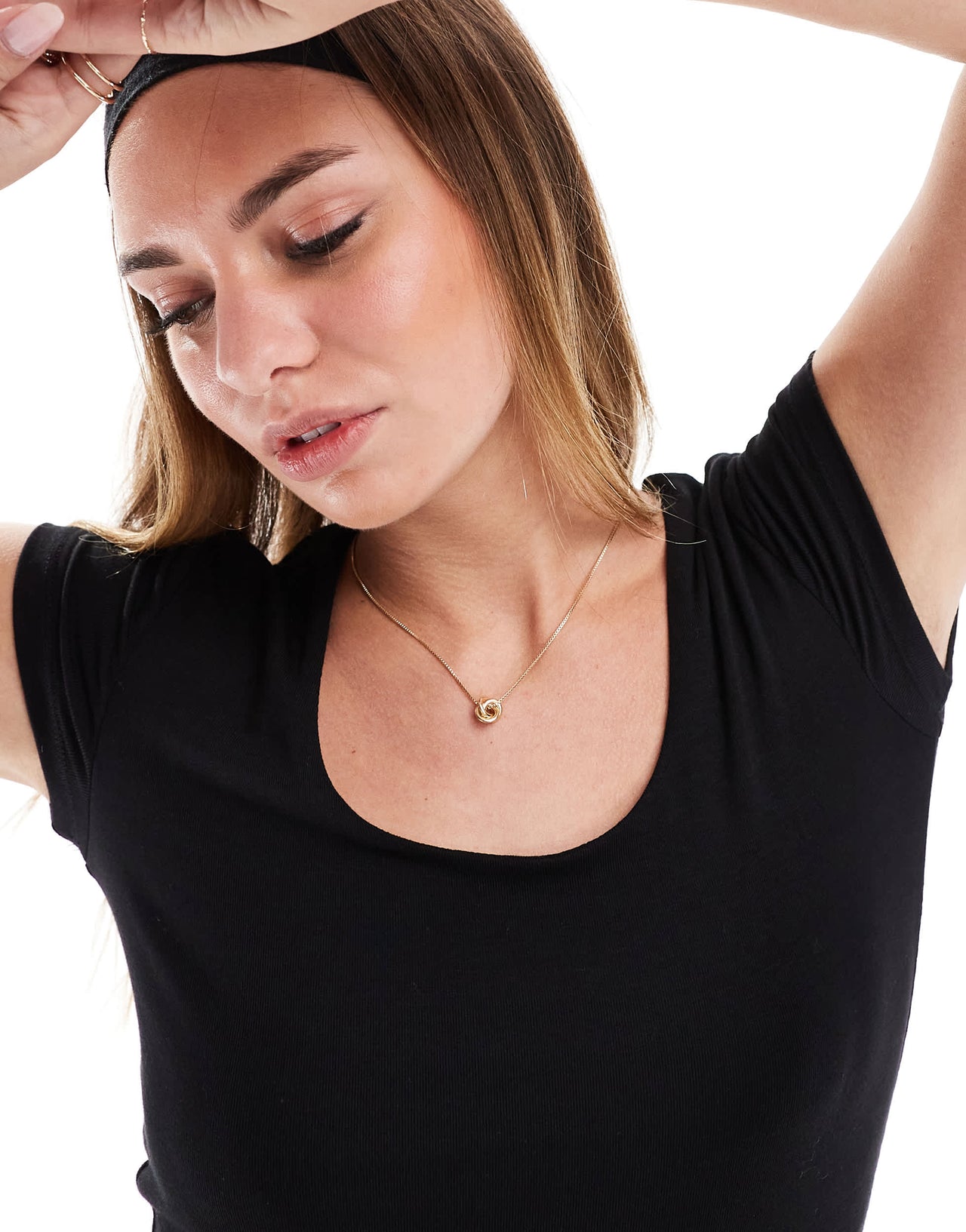 Cotton On Byron square neck short sleeve top in black