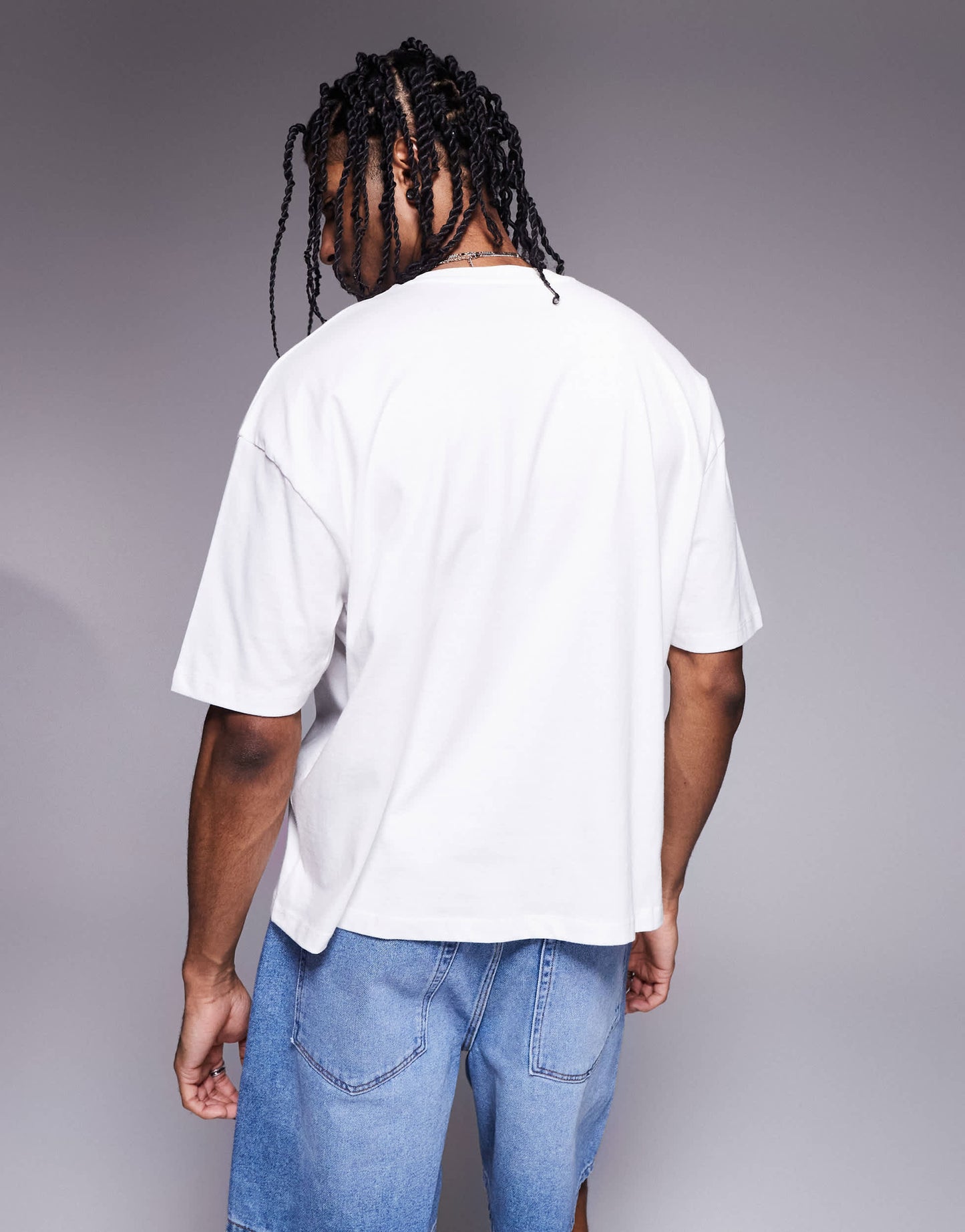 ASOS DESIGN boxy oversized t-shirt with high summer graphic in white