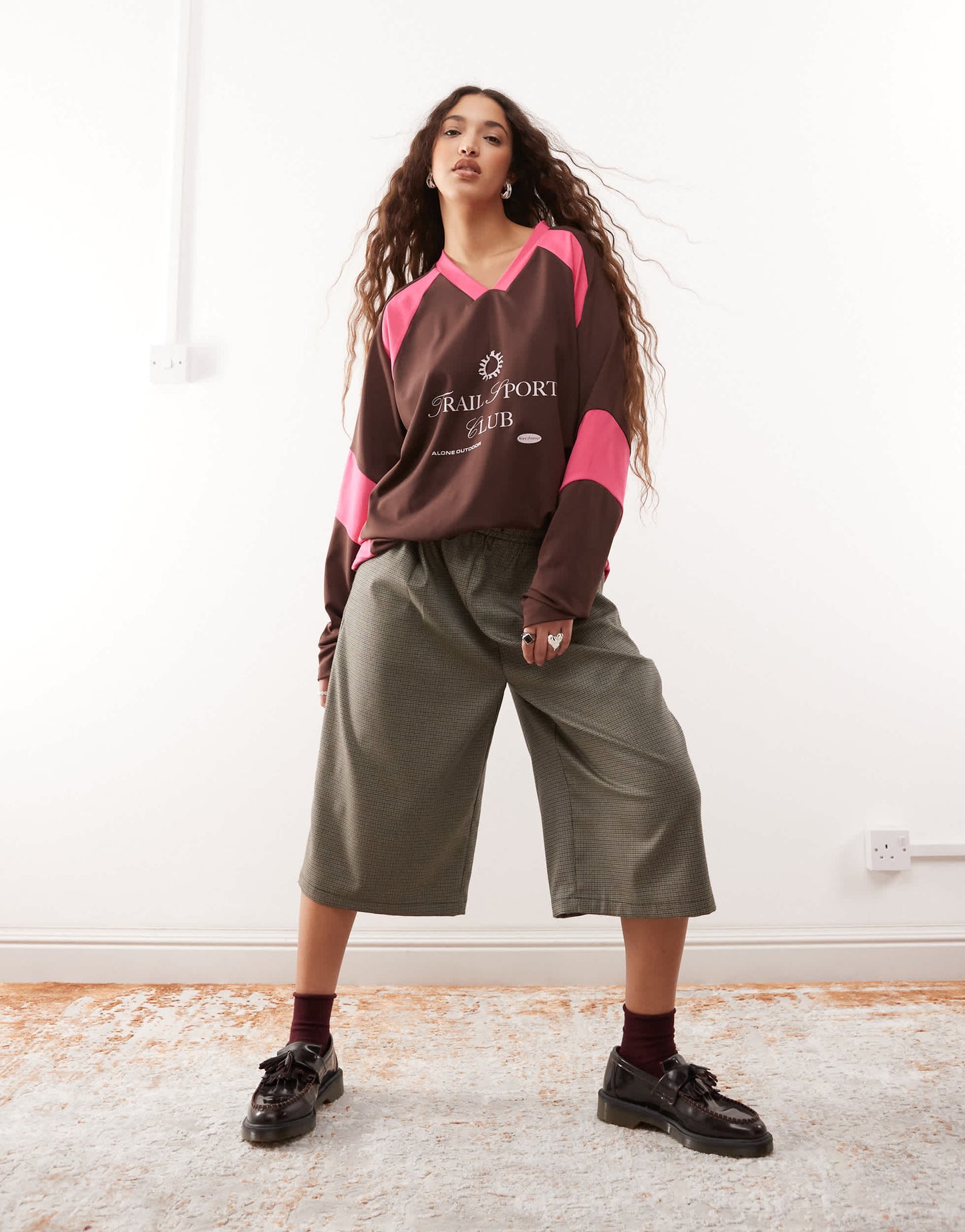 COLLUSION oversized football t-shirt