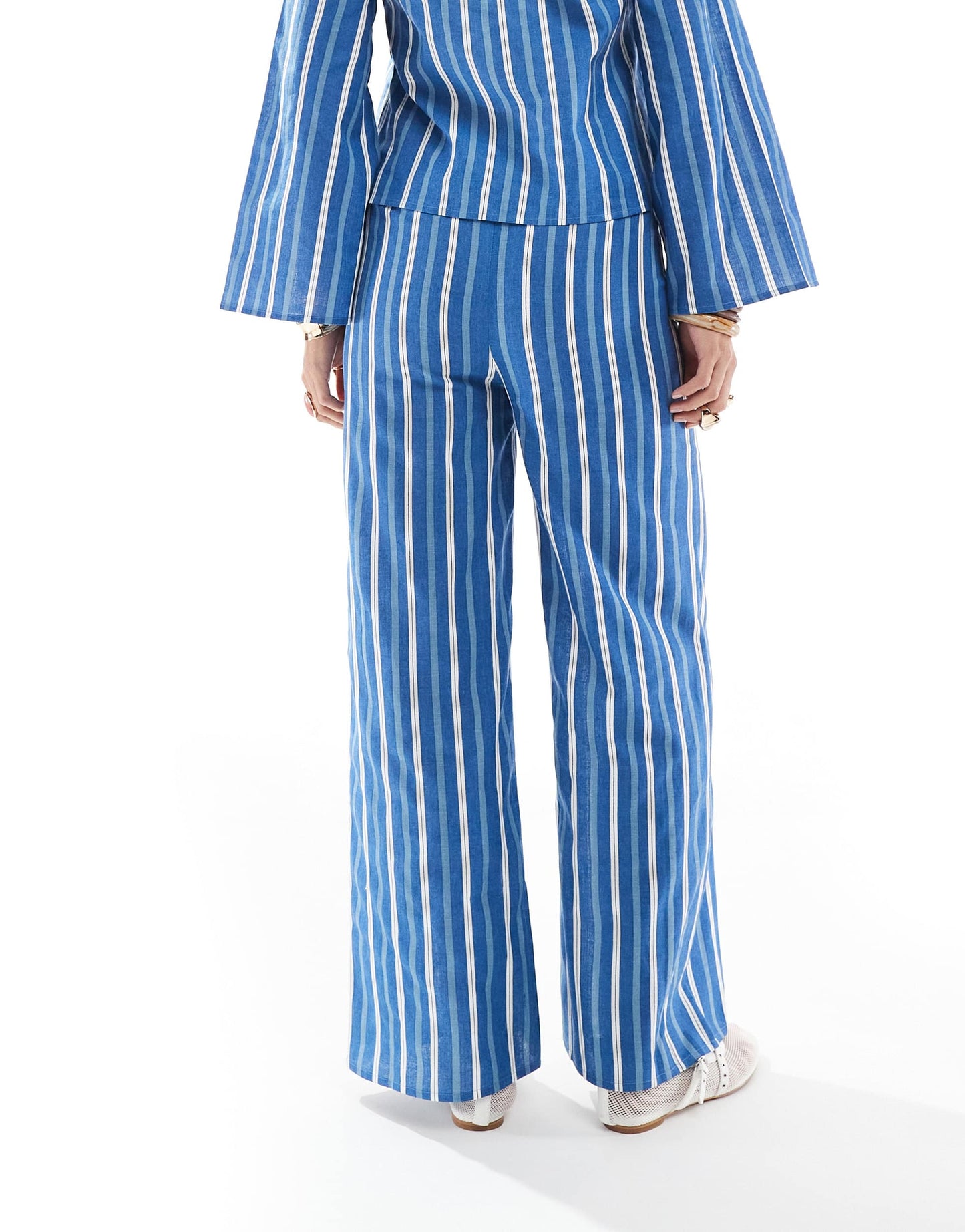 Esmee Exclusive beach trouser in blue stripe