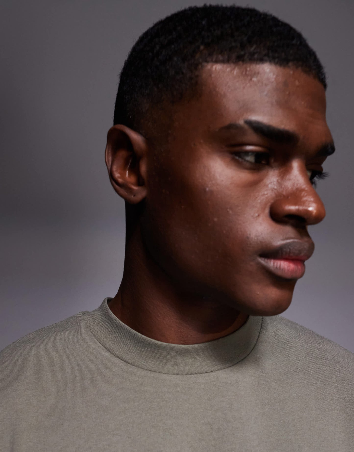 ASOS DESIGN heavyweight oversized drop shoulder t-shirt in khaki