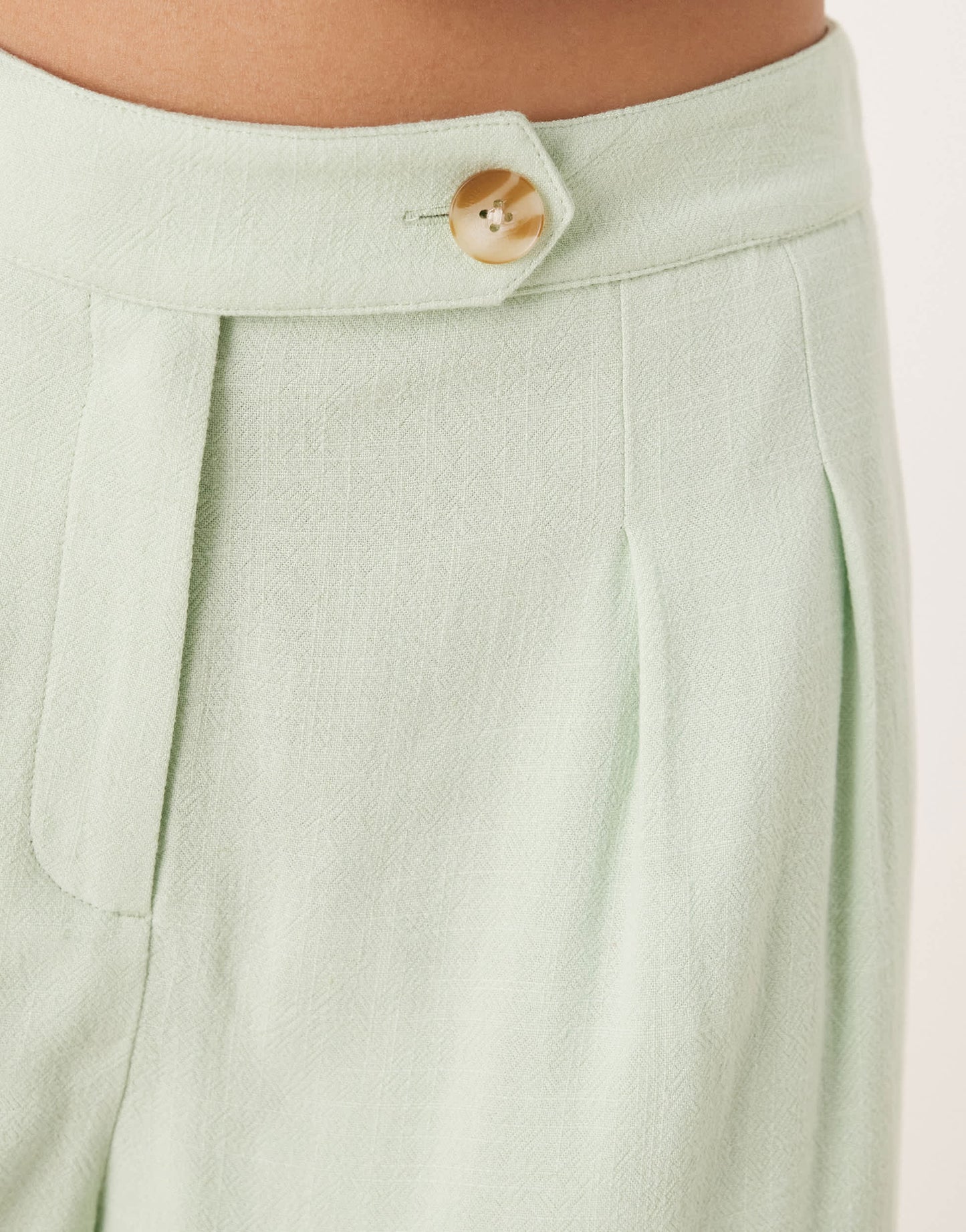 Nobody's Child tailored shorts co-ord in sage