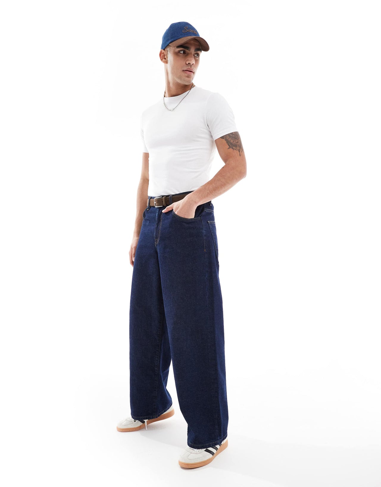 ASOS DESIGN Essentials 2 pack muscle fit t-shirts in white and grey