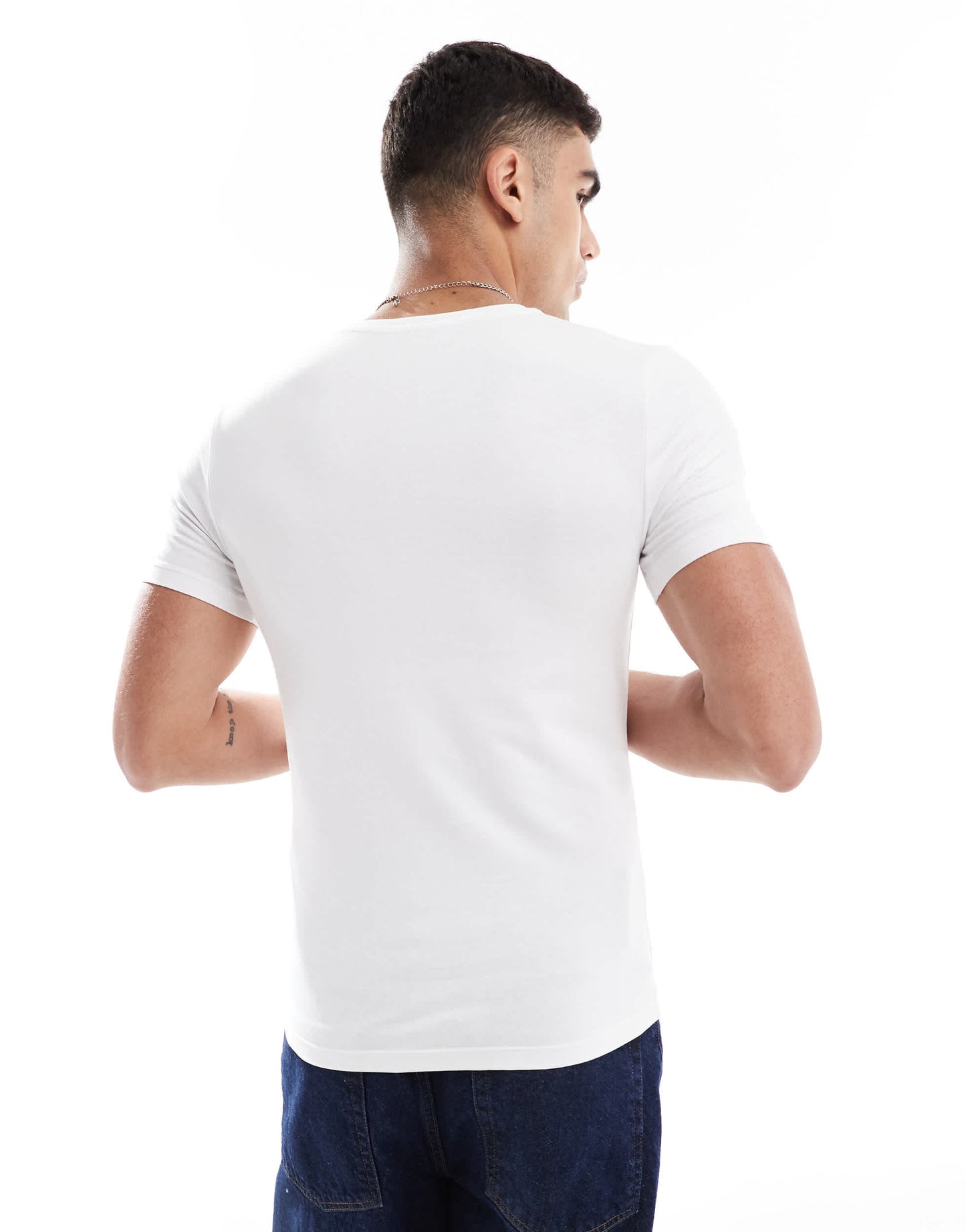 ASOS DESIGN Essentials 2 pack muscle fit t-shirts in white and grey