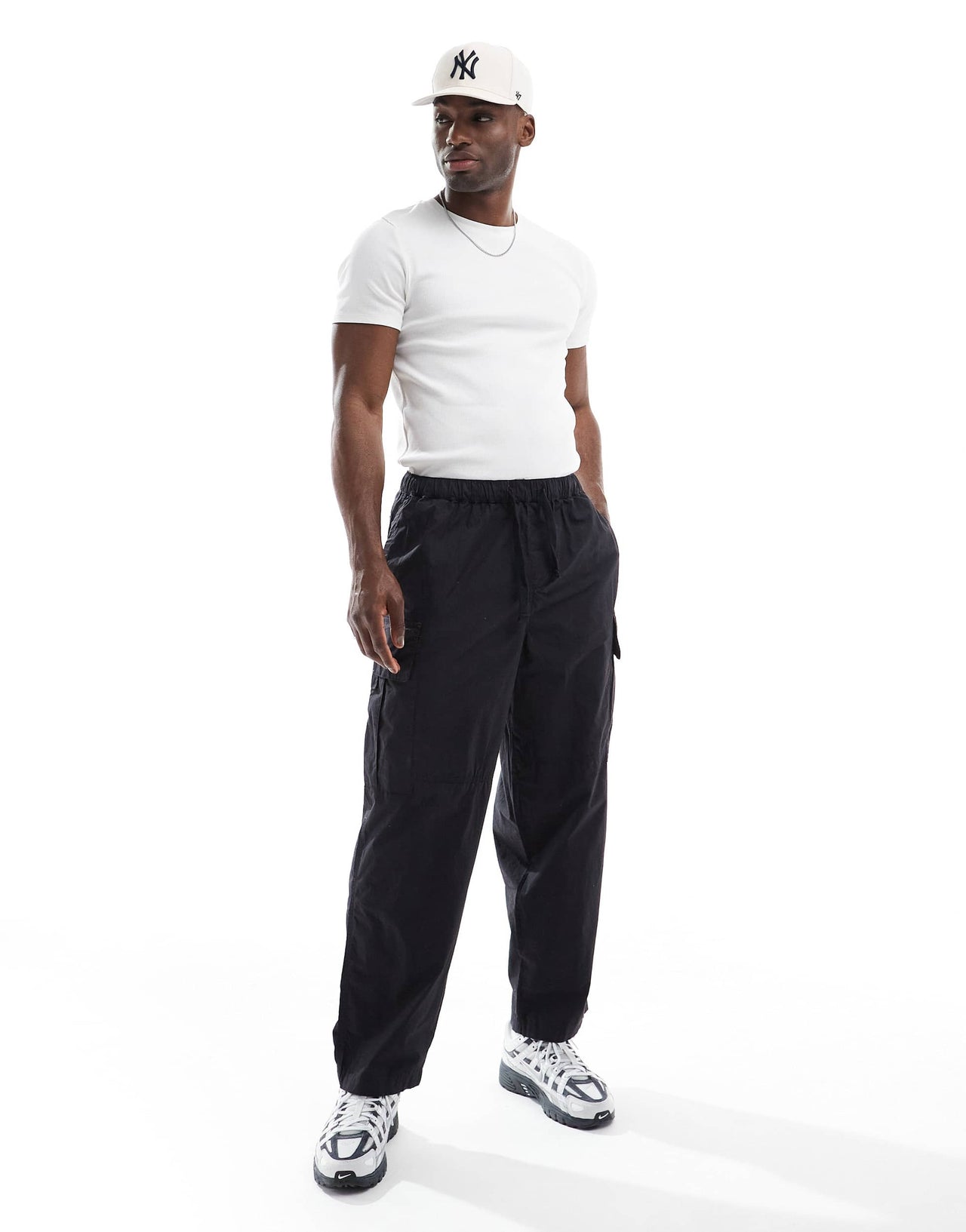 ASOS DESIGN Essentials muscle fit t-shirt in cream rib