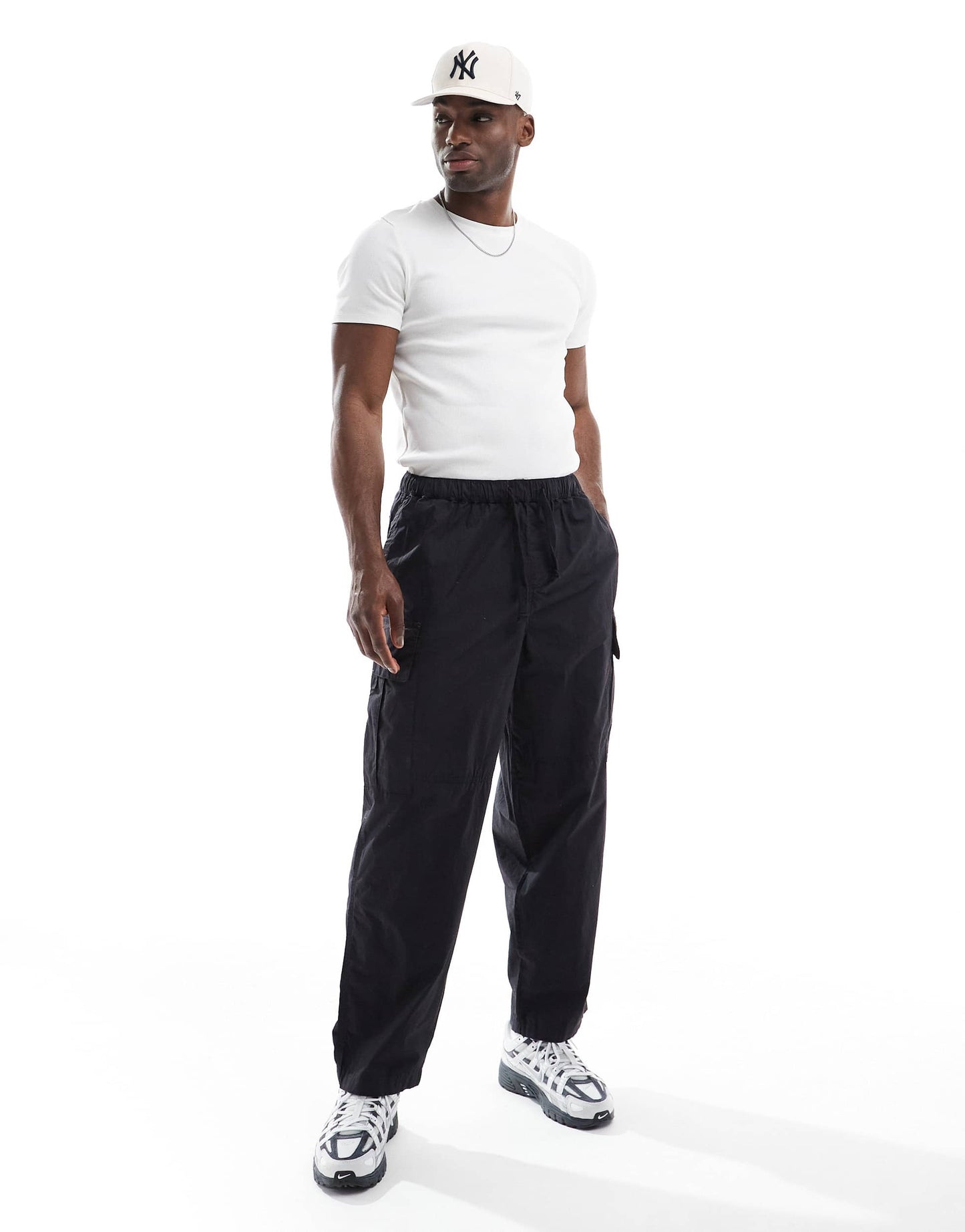 ASOS DESIGN Essentials muscle fit t-shirt in cream rib