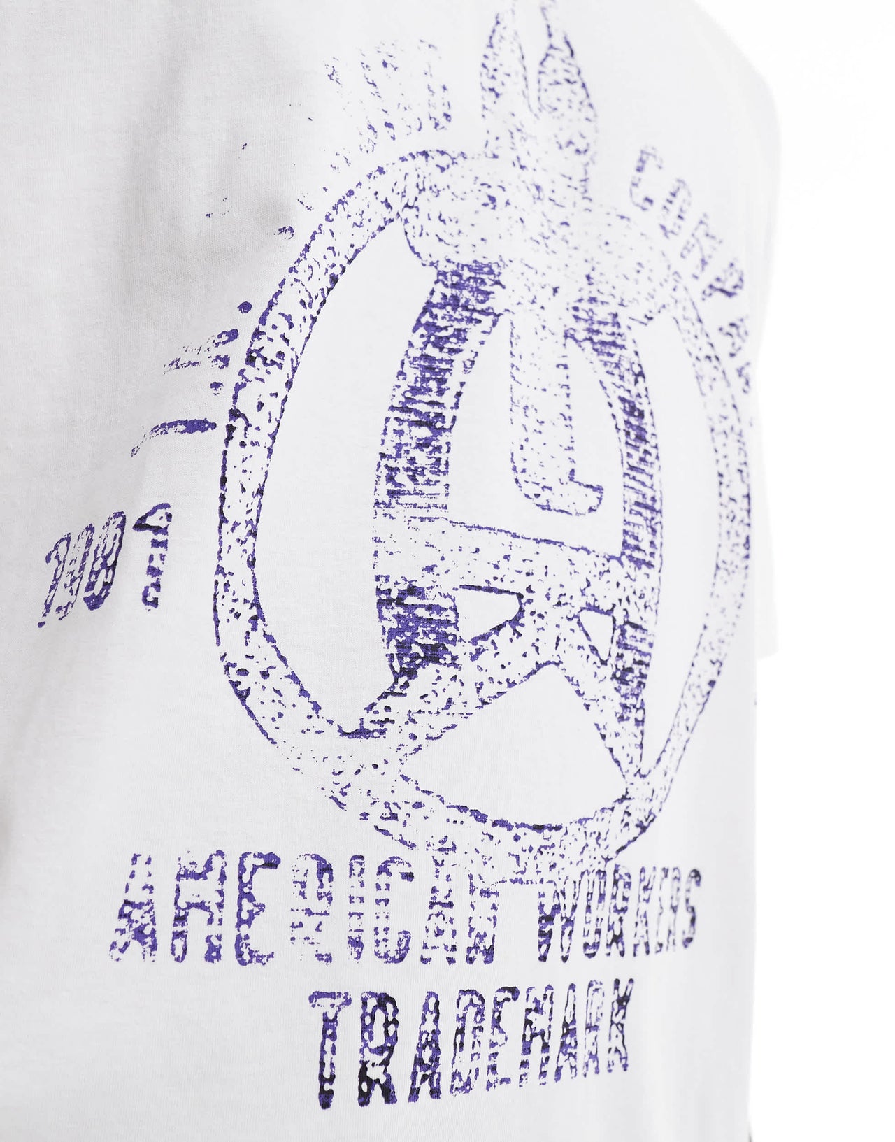 ASOS DESIGN oversized t-shirt with varsity graphic in white