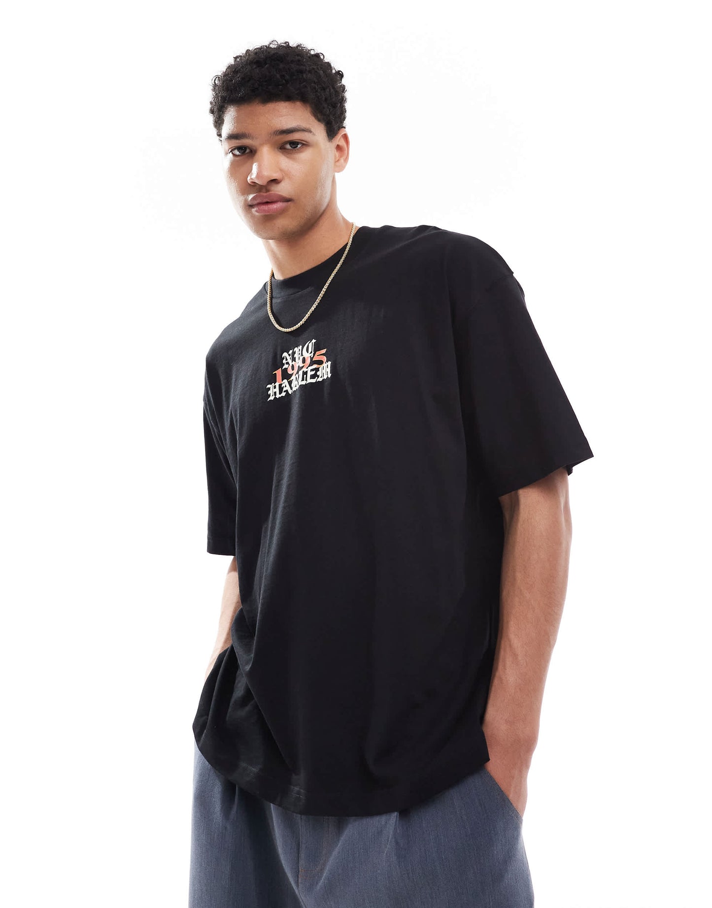 ASOS DESIGN oversized t-shirt with grunge graphic