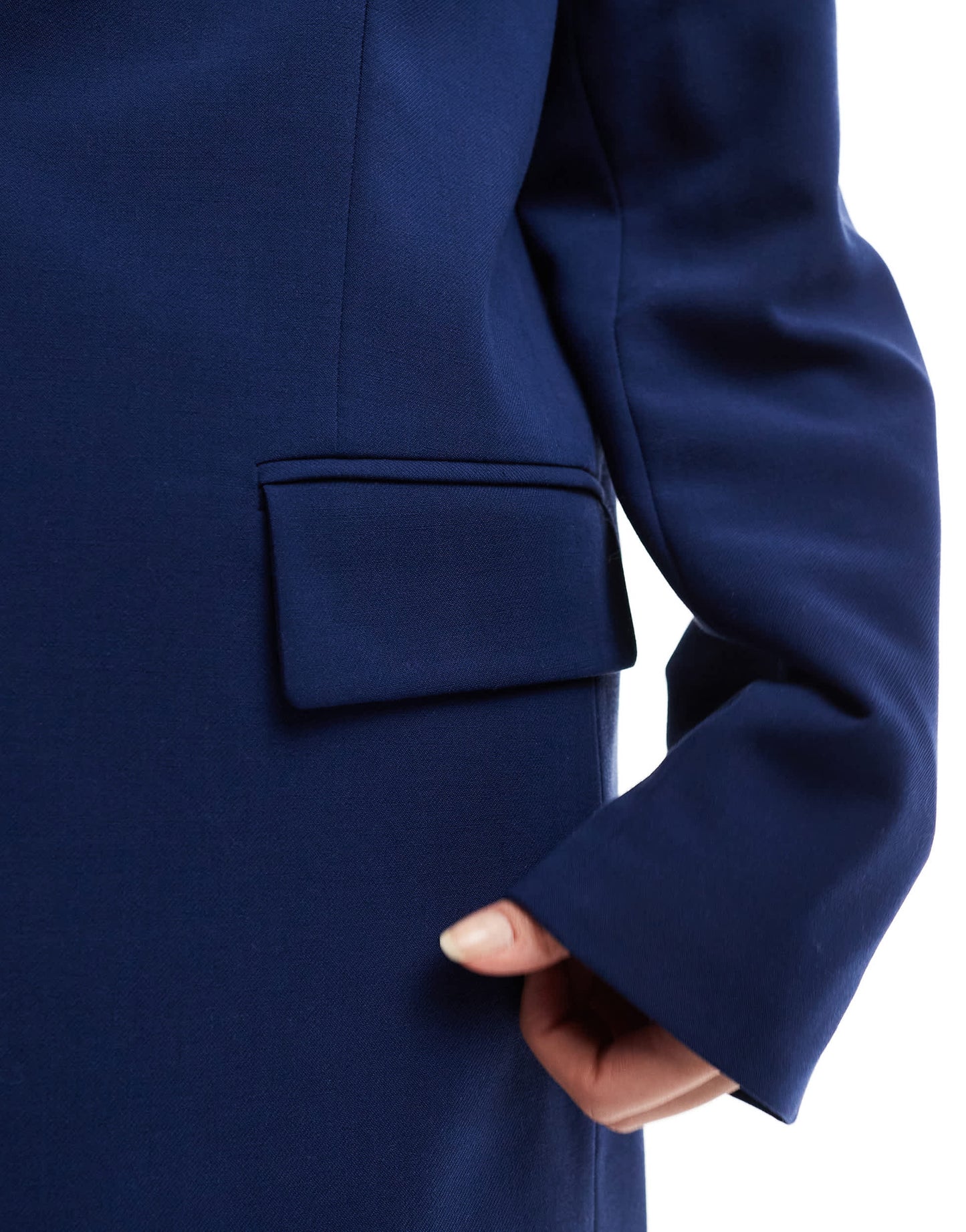 Stradivarius oversized blazer in navy