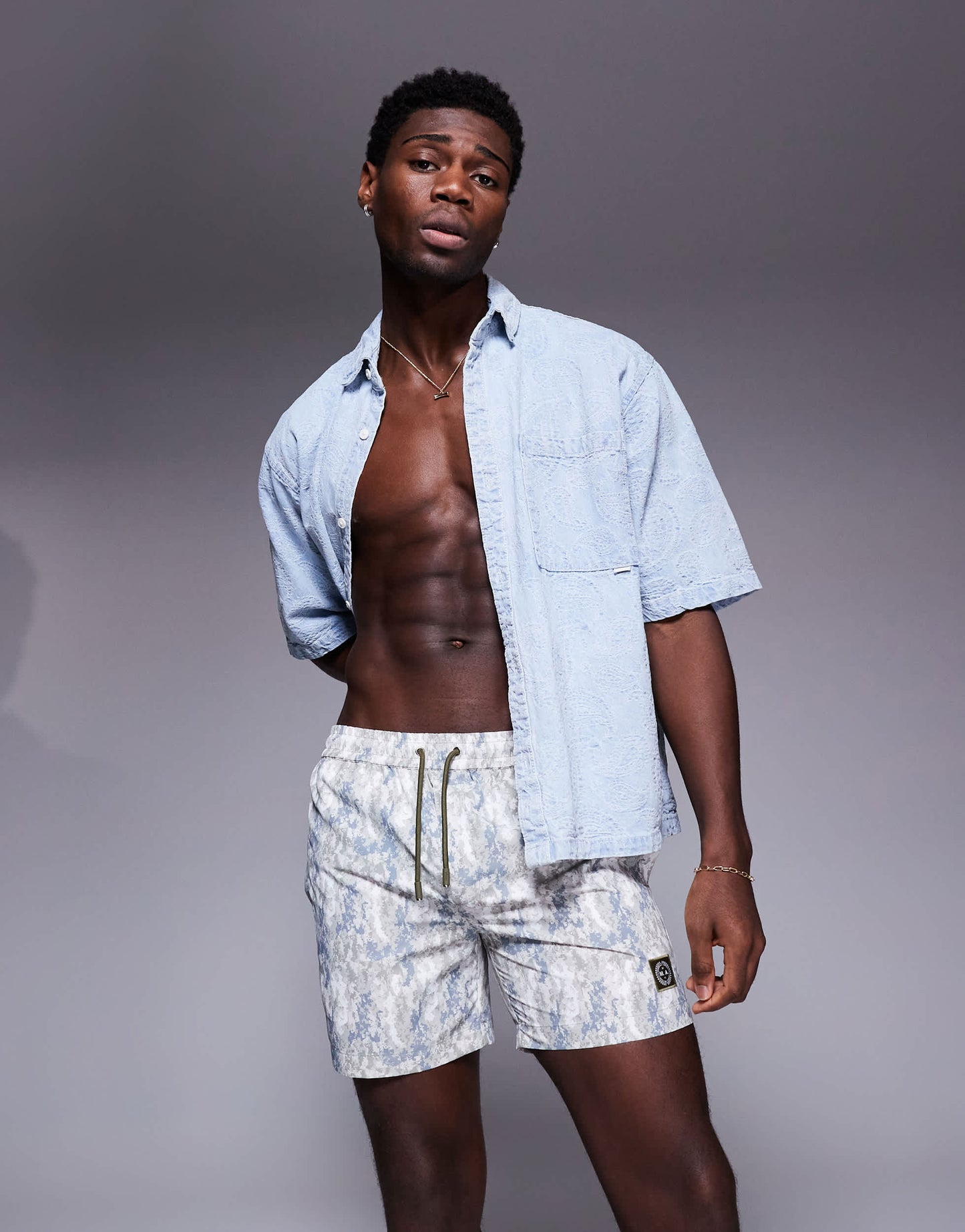 Marshall Artist faded camo print swimshorts in multi