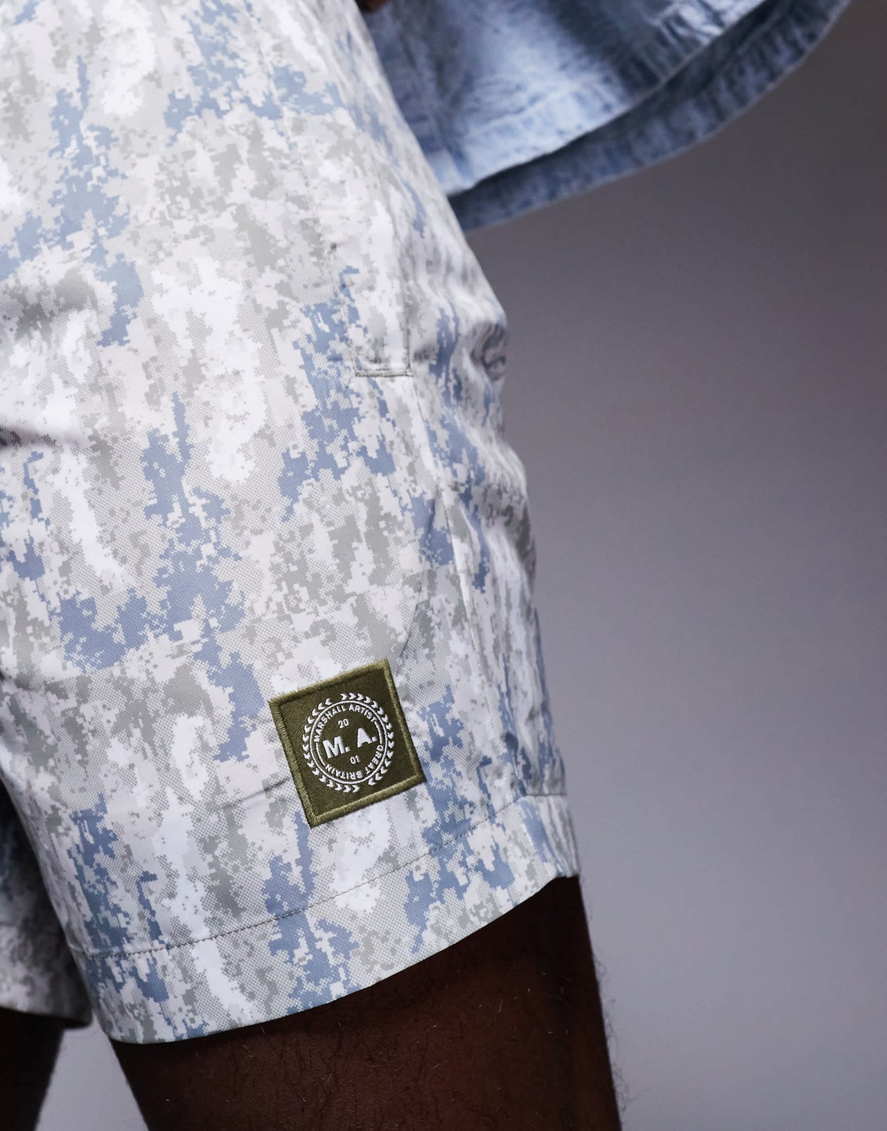 Marshall Artist faded camo print swimshorts in multi