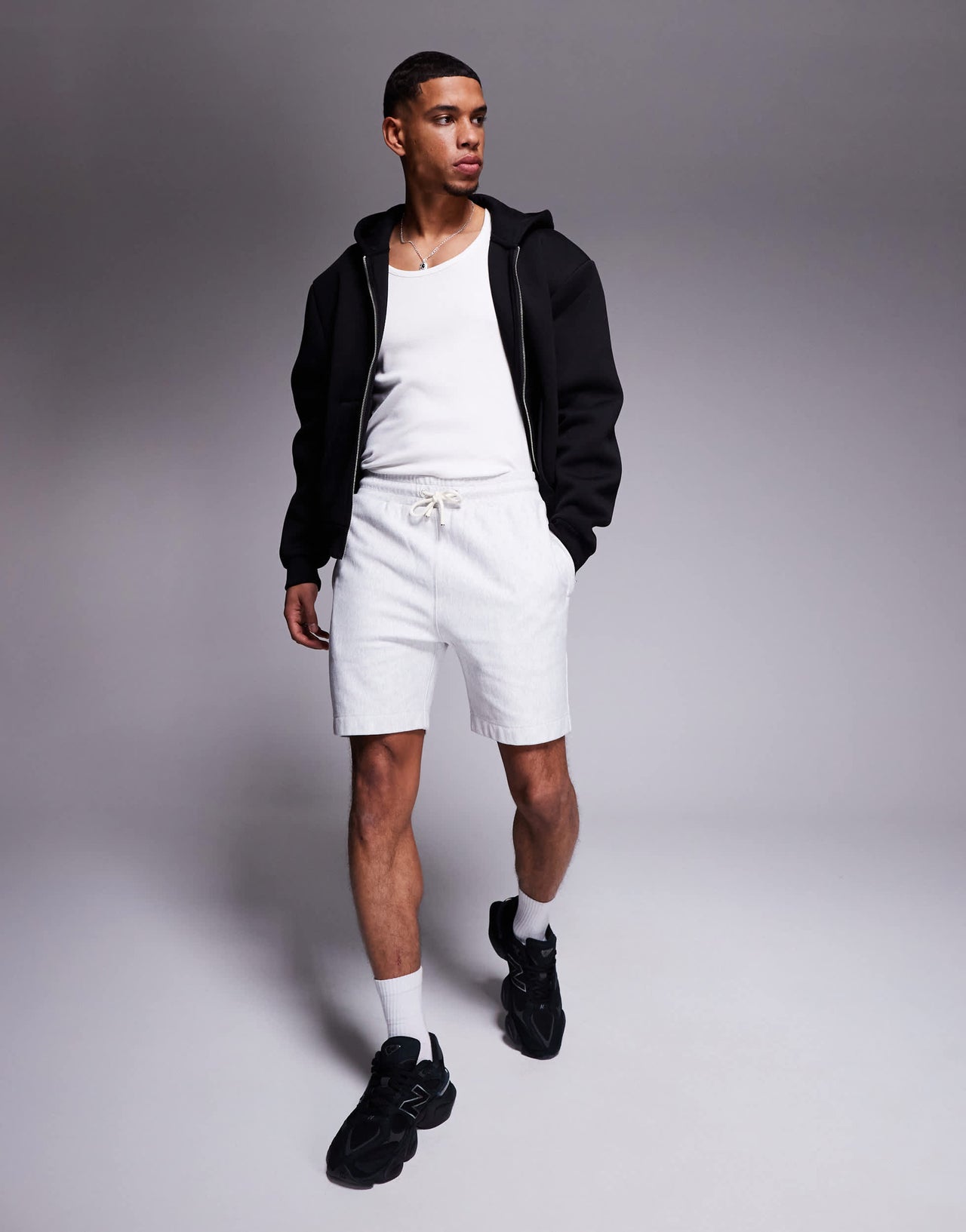 Marshall Artist foundation shorts in grey marl
