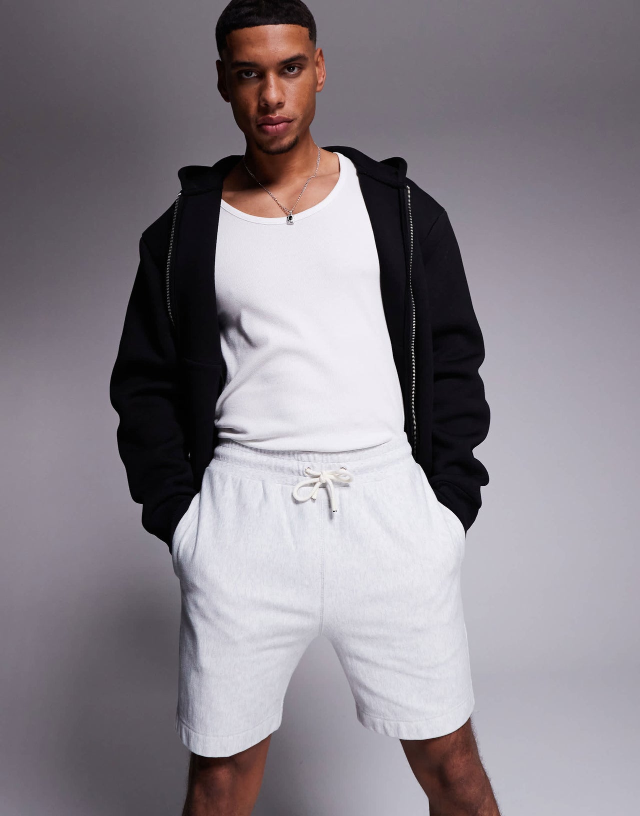 Marshall Artist foundation shorts in grey marl