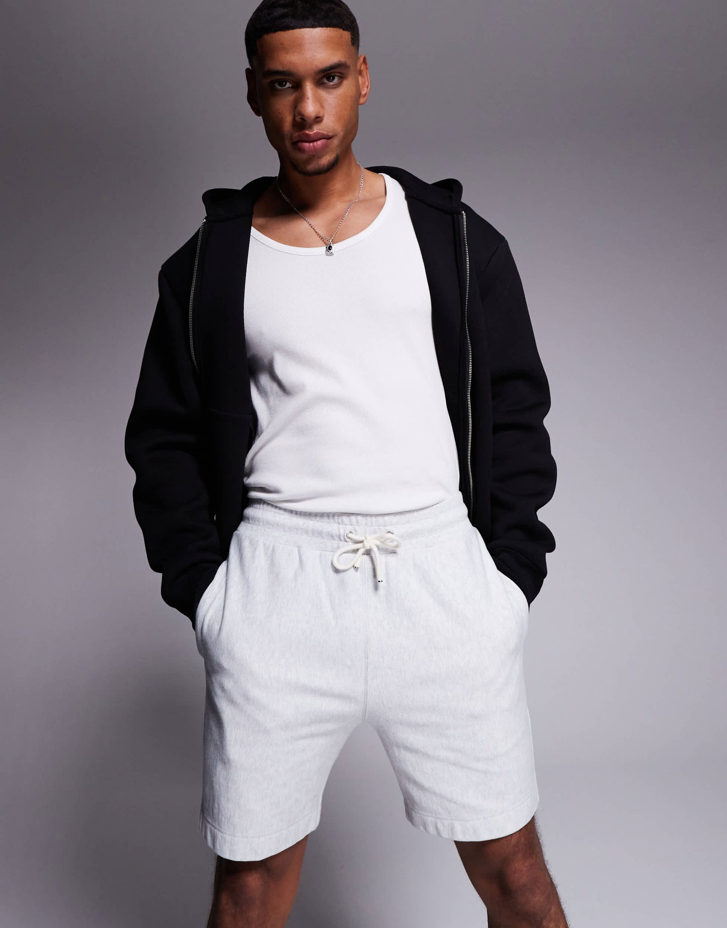 Marshall Artist foundation shorts in grey marl