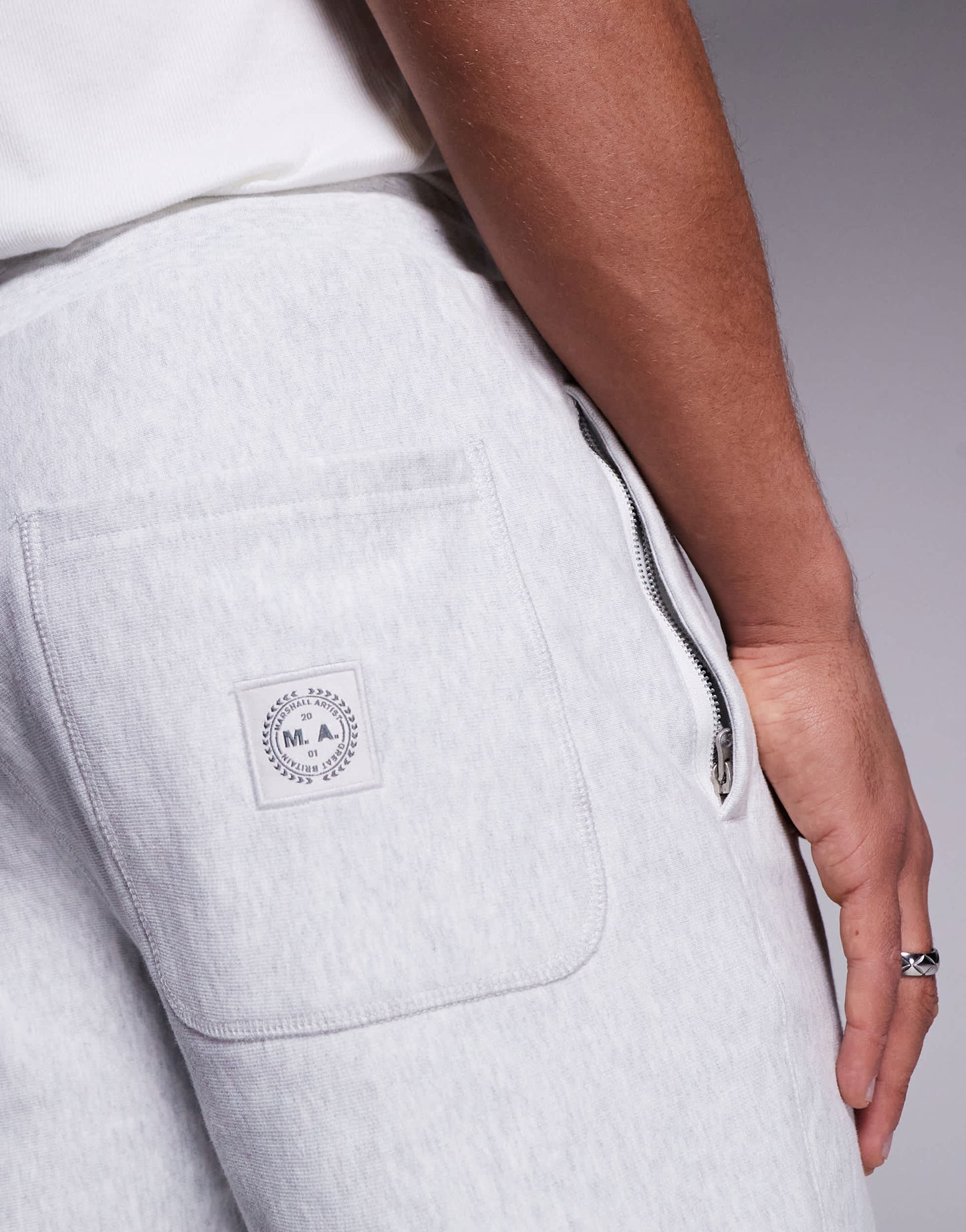 Marshall Artist foundation shorts in grey marl