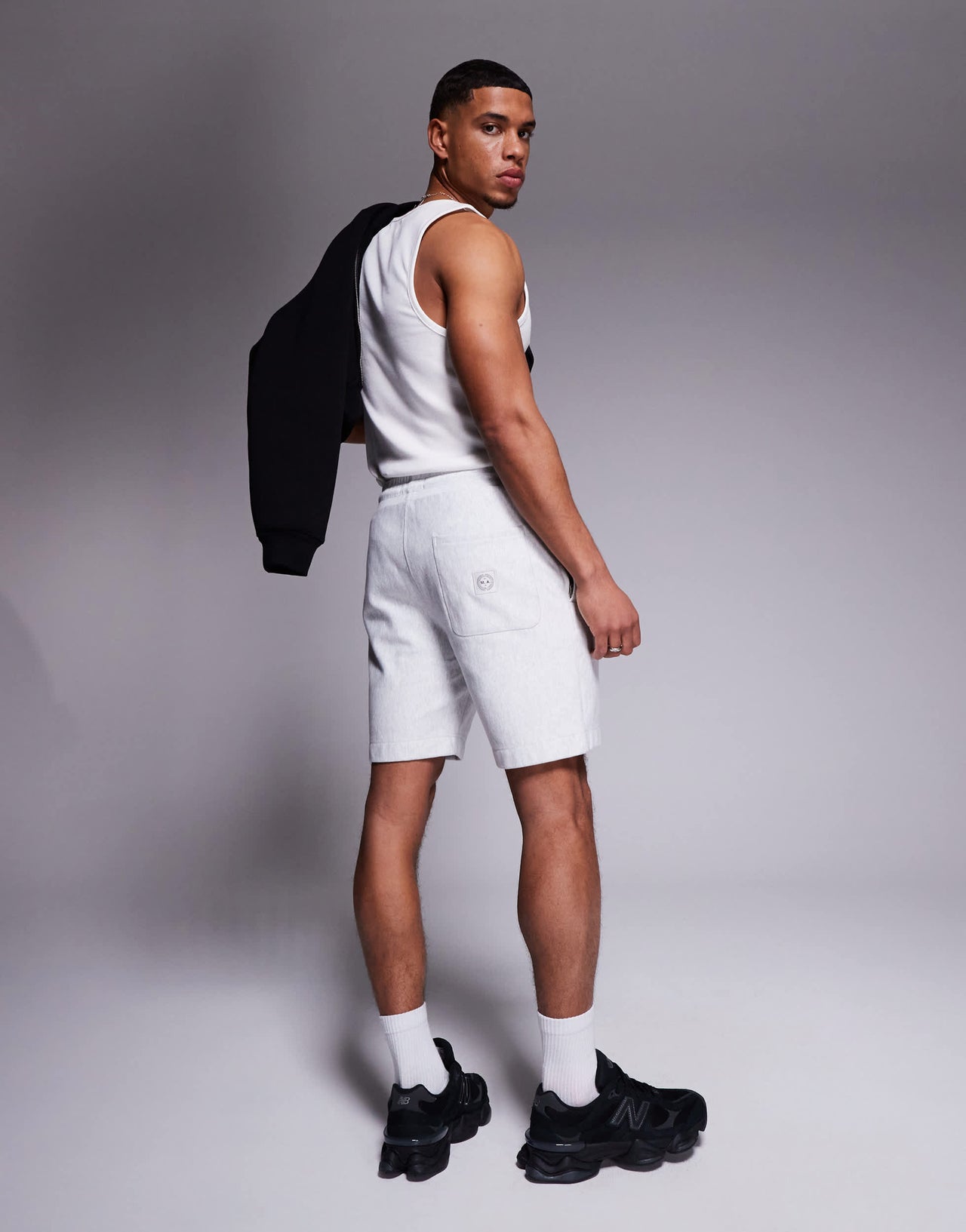 Marshall Artist foundation shorts in grey marl