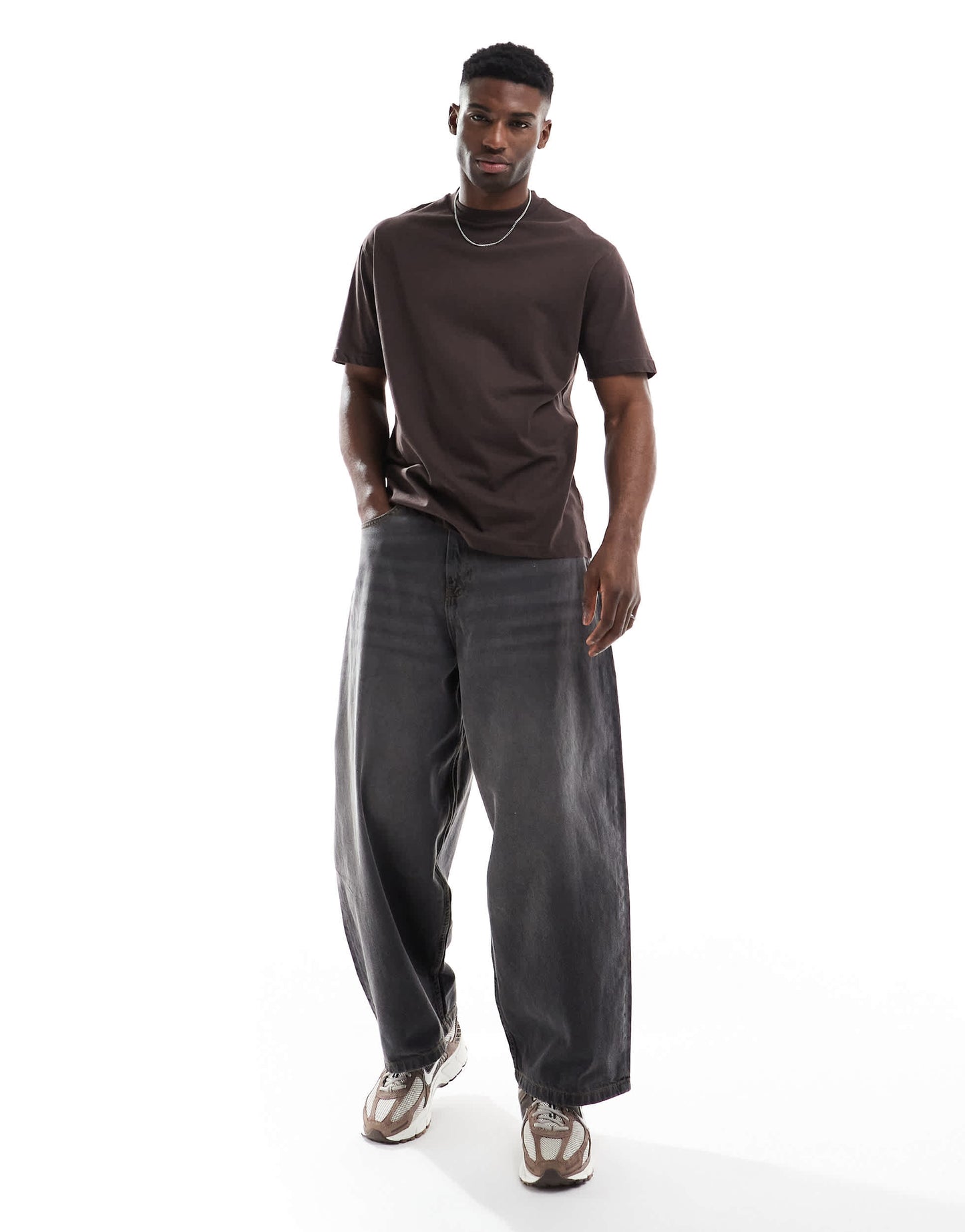 ASOS DESIGN Essentials relaxed t-shirt in dark brown