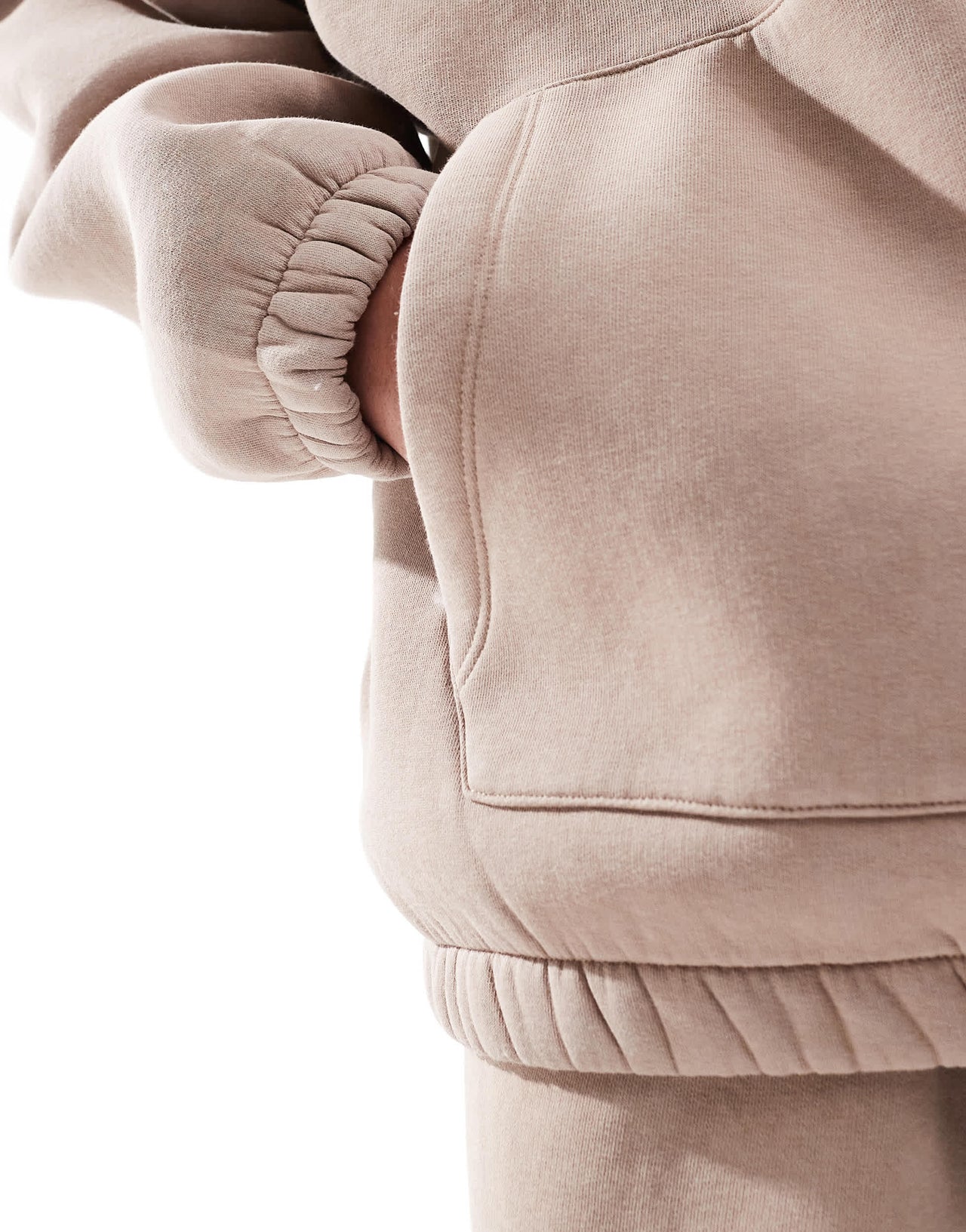 ASOS DESIGN co-ord extreme oversized hoodie in washed beige