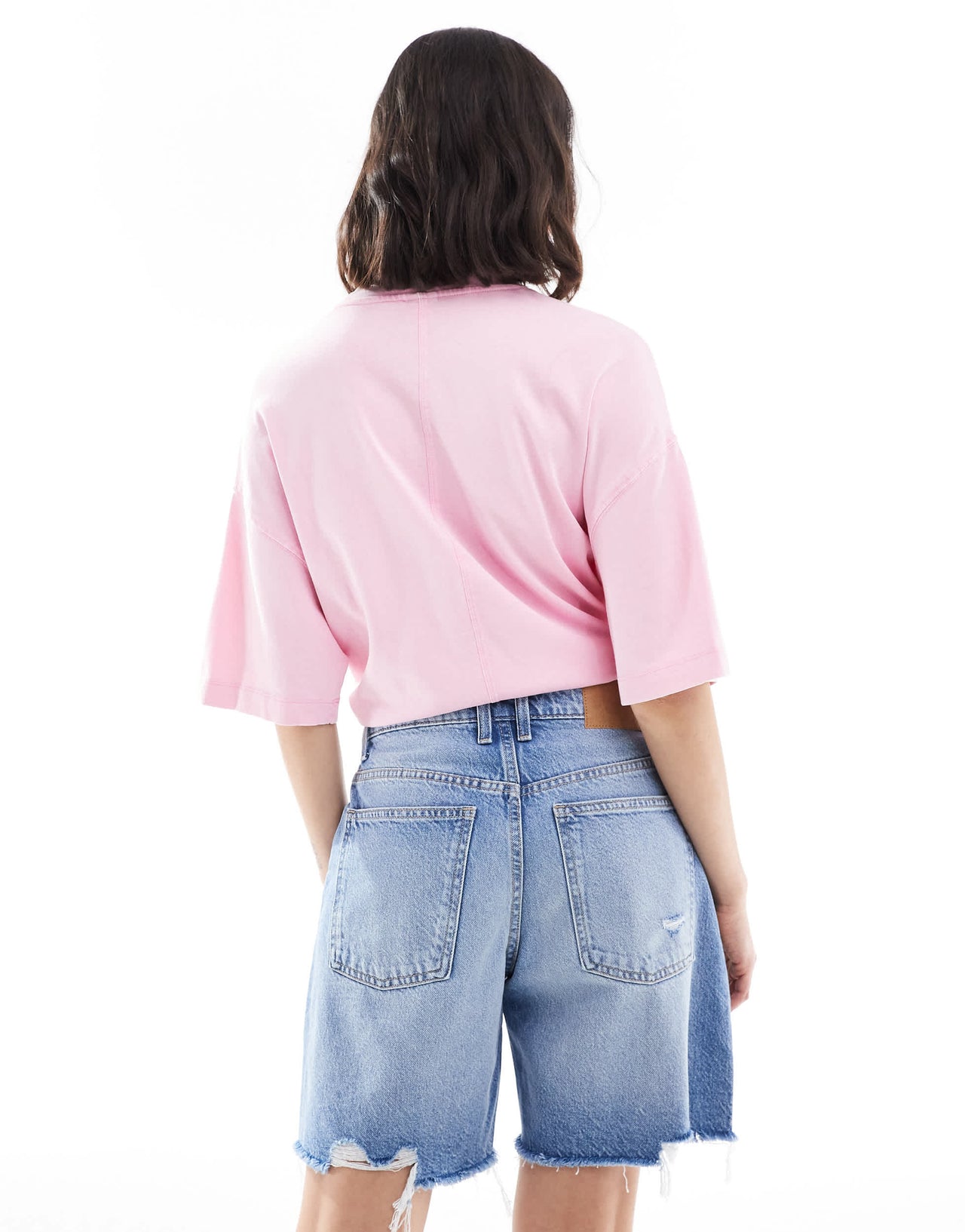 Cotton On relaxed denim short in saltwater blue
