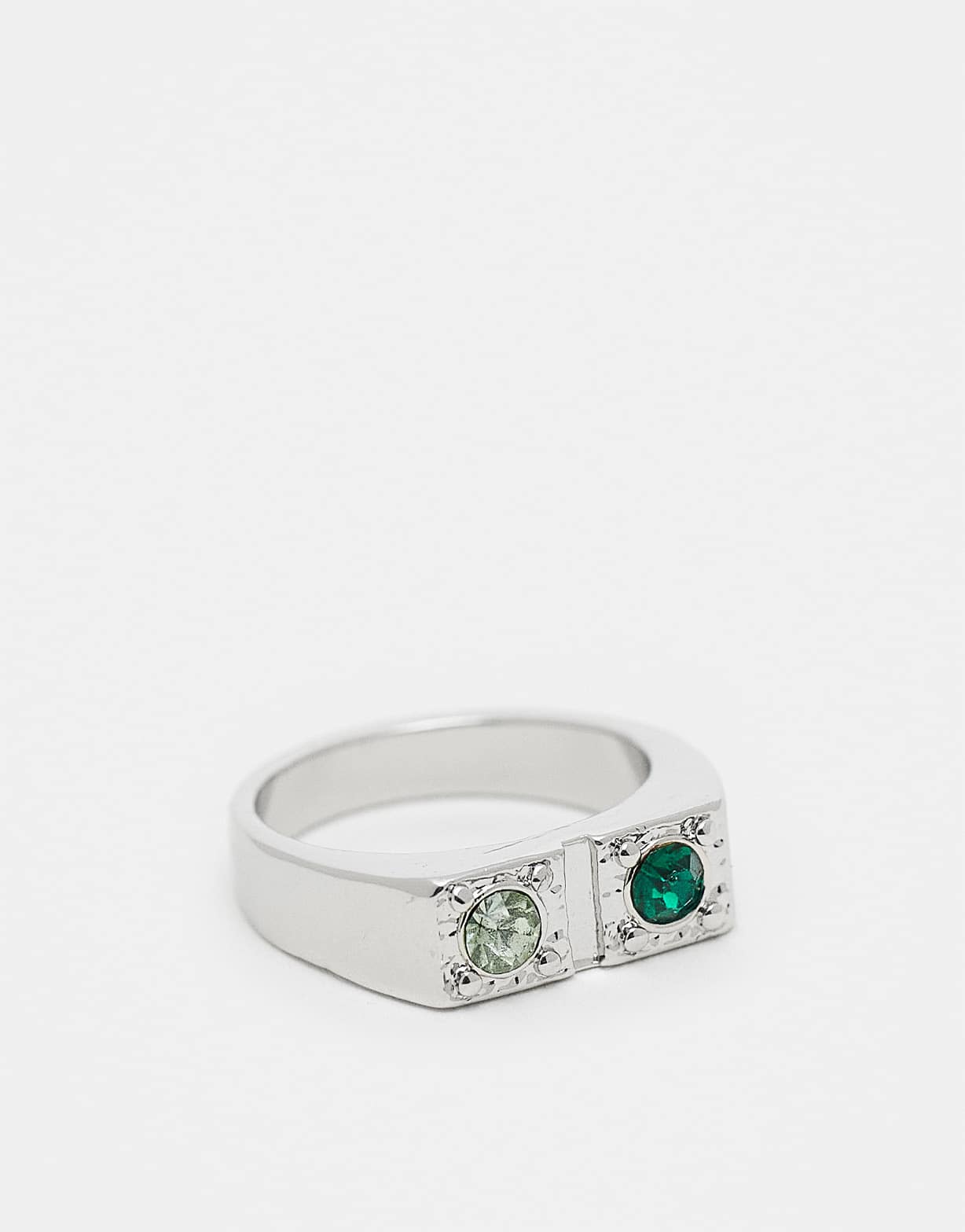 Reclaimed Vintage unisex wrap ring in silver
