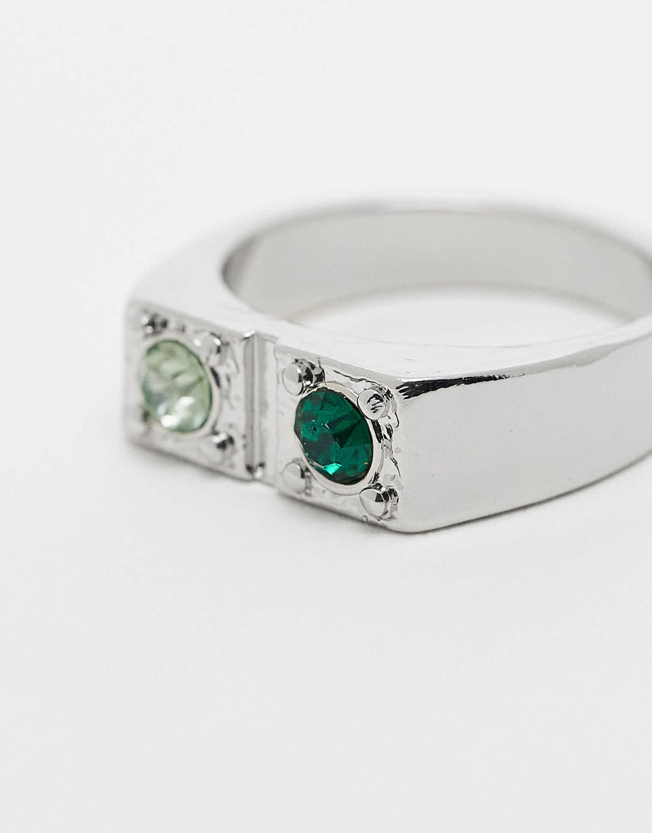 Reclaimed Vintage unisex wrap ring in silver