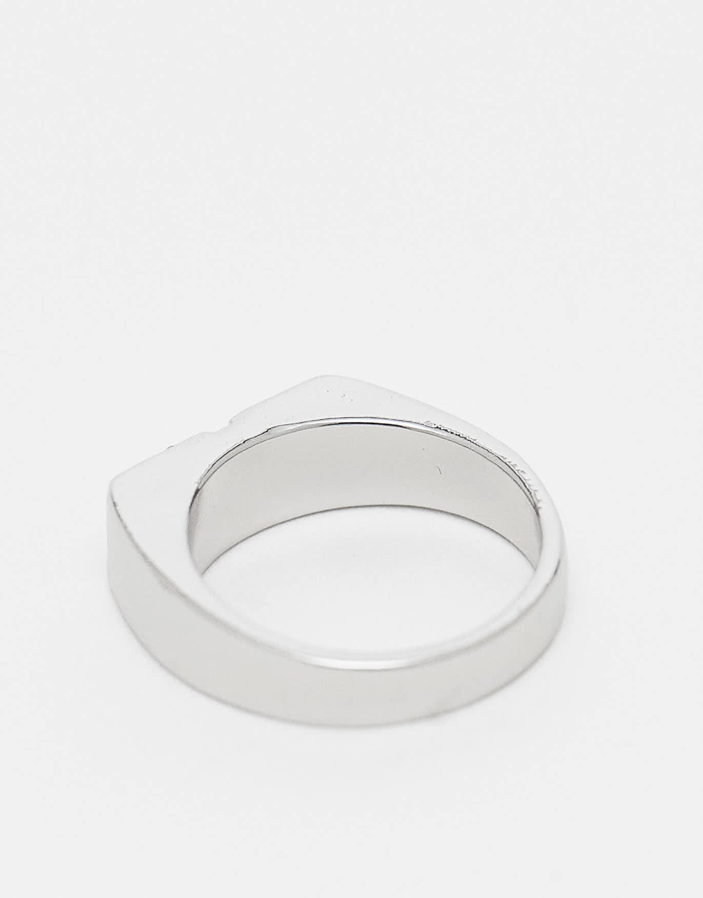 Reclaimed Vintage unisex wrap ring in silver