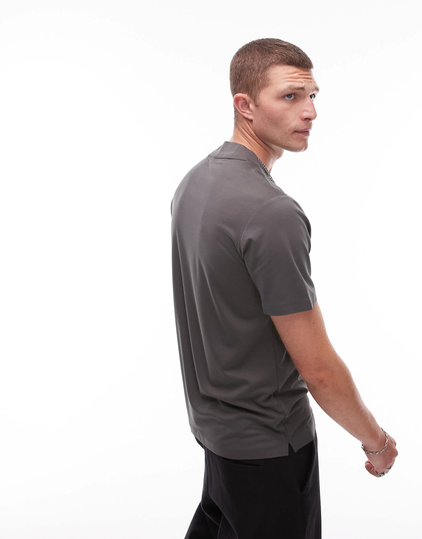 Mango performance breathable t-shirt in khaki