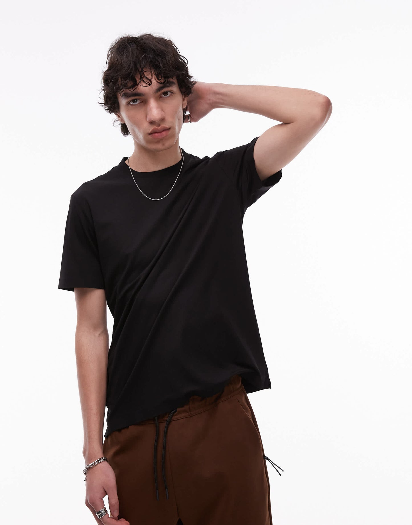 Mango performance breathable t-shirt in black