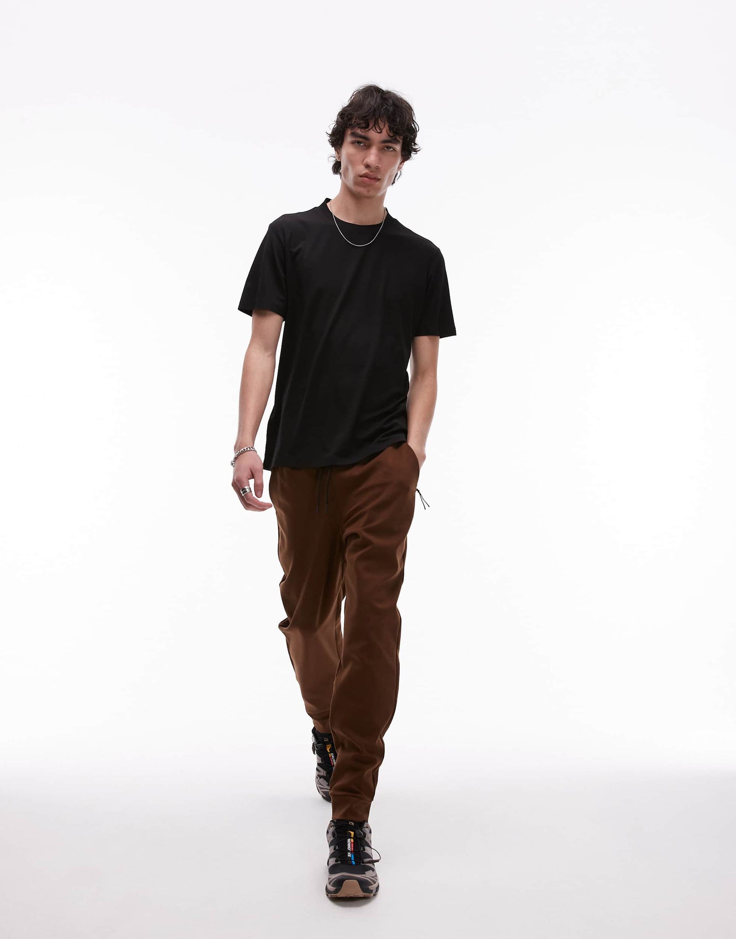 Mango performance breathable t-shirt in black