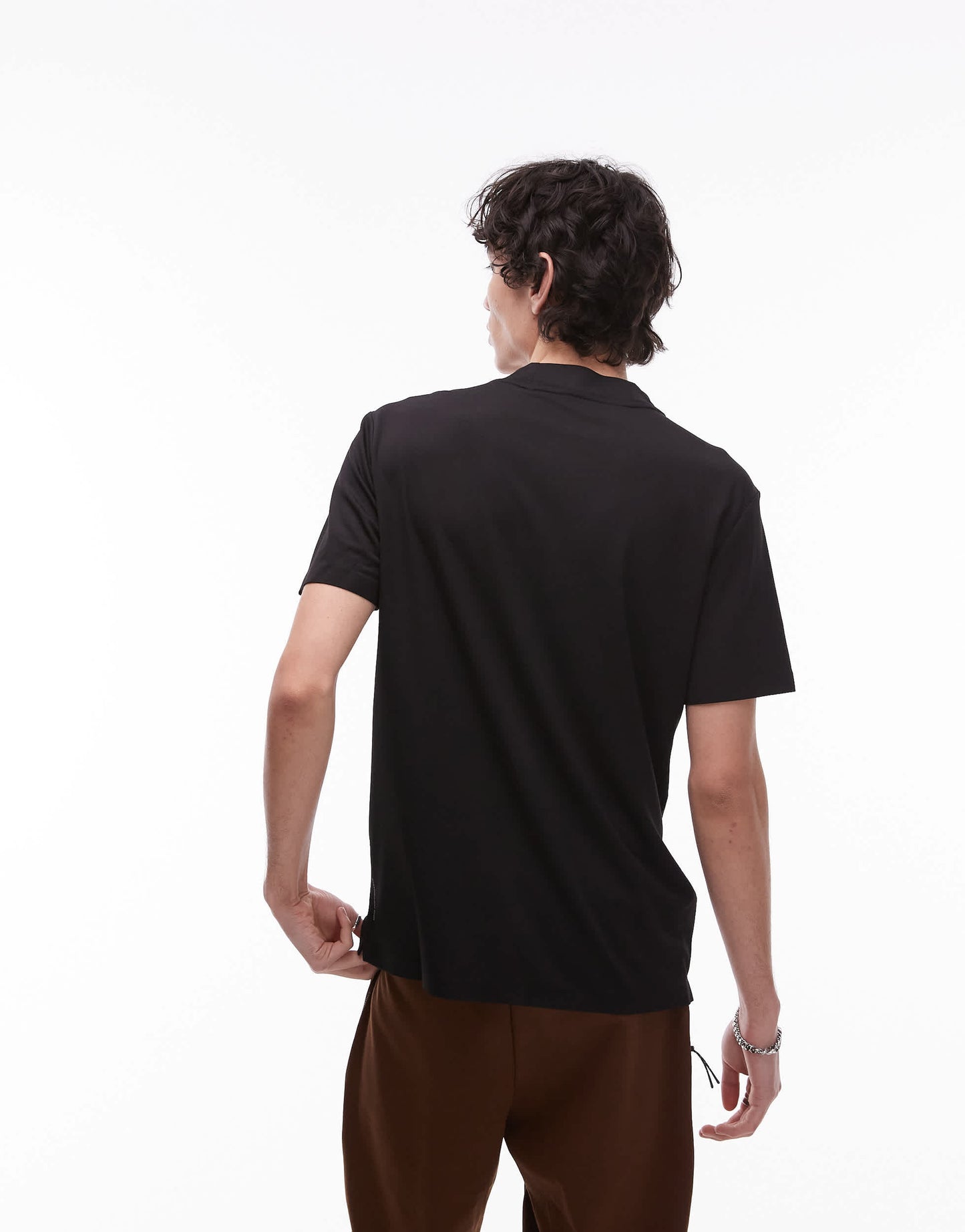 Mango performance breathable t-shirt in black