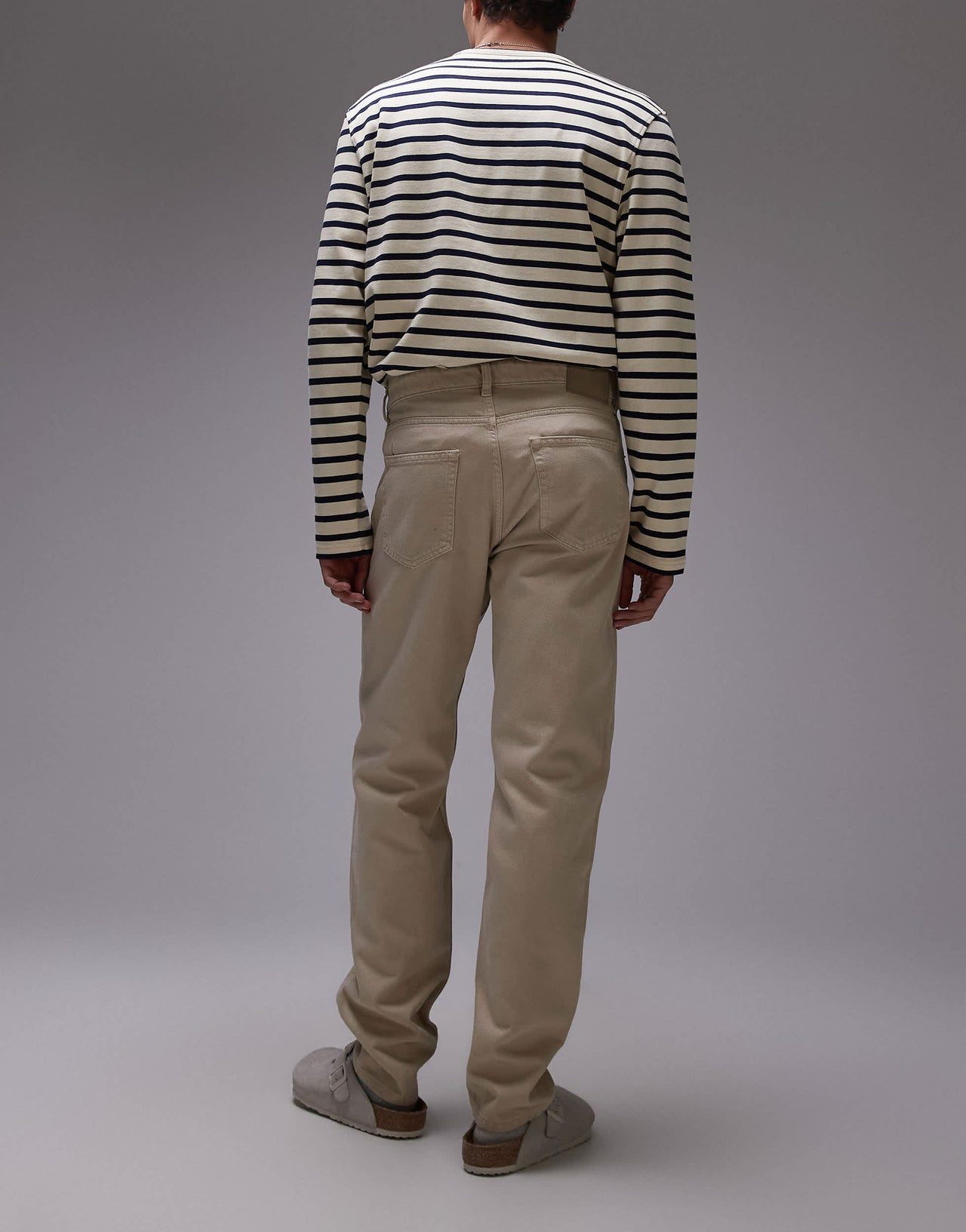 Mango Bob tapered fit jeans in light beige