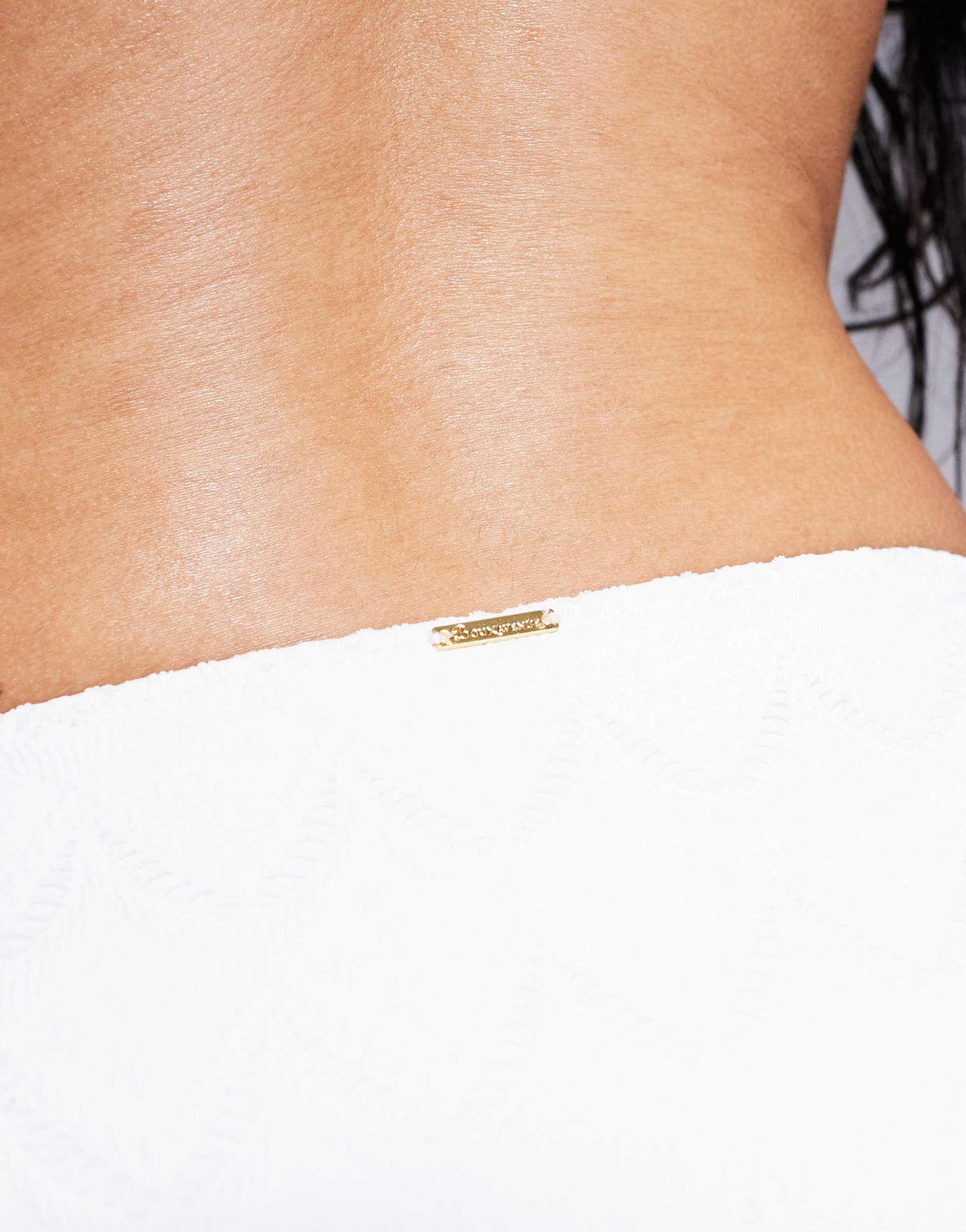 Boux Avenue broderie brazilian bikini bottom in white