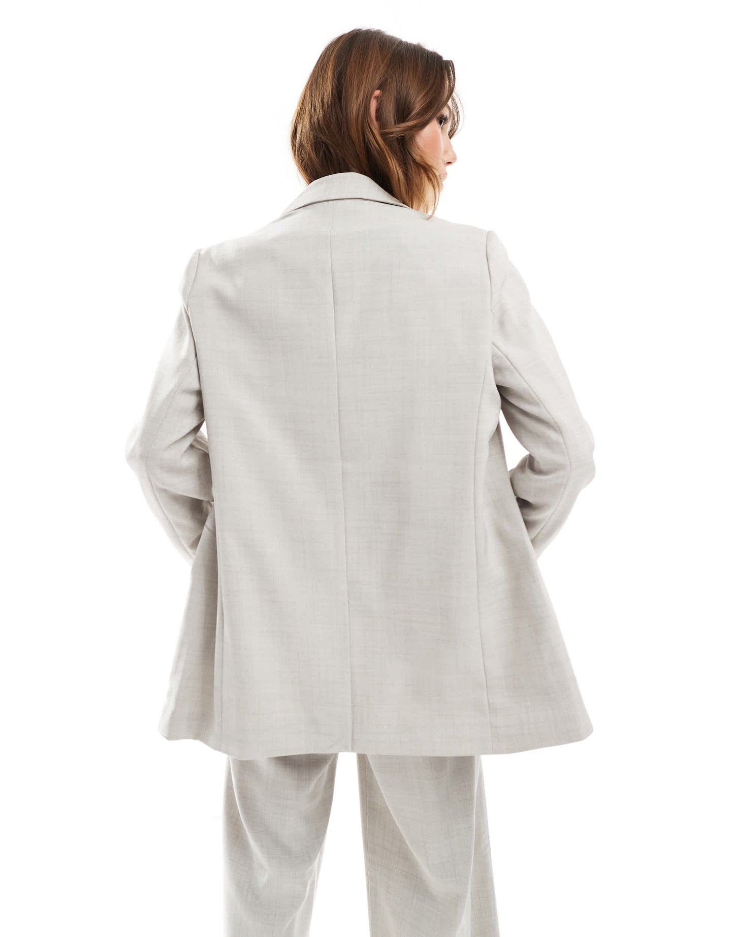 Vero Moda boxy blazer co-ord in blue grey