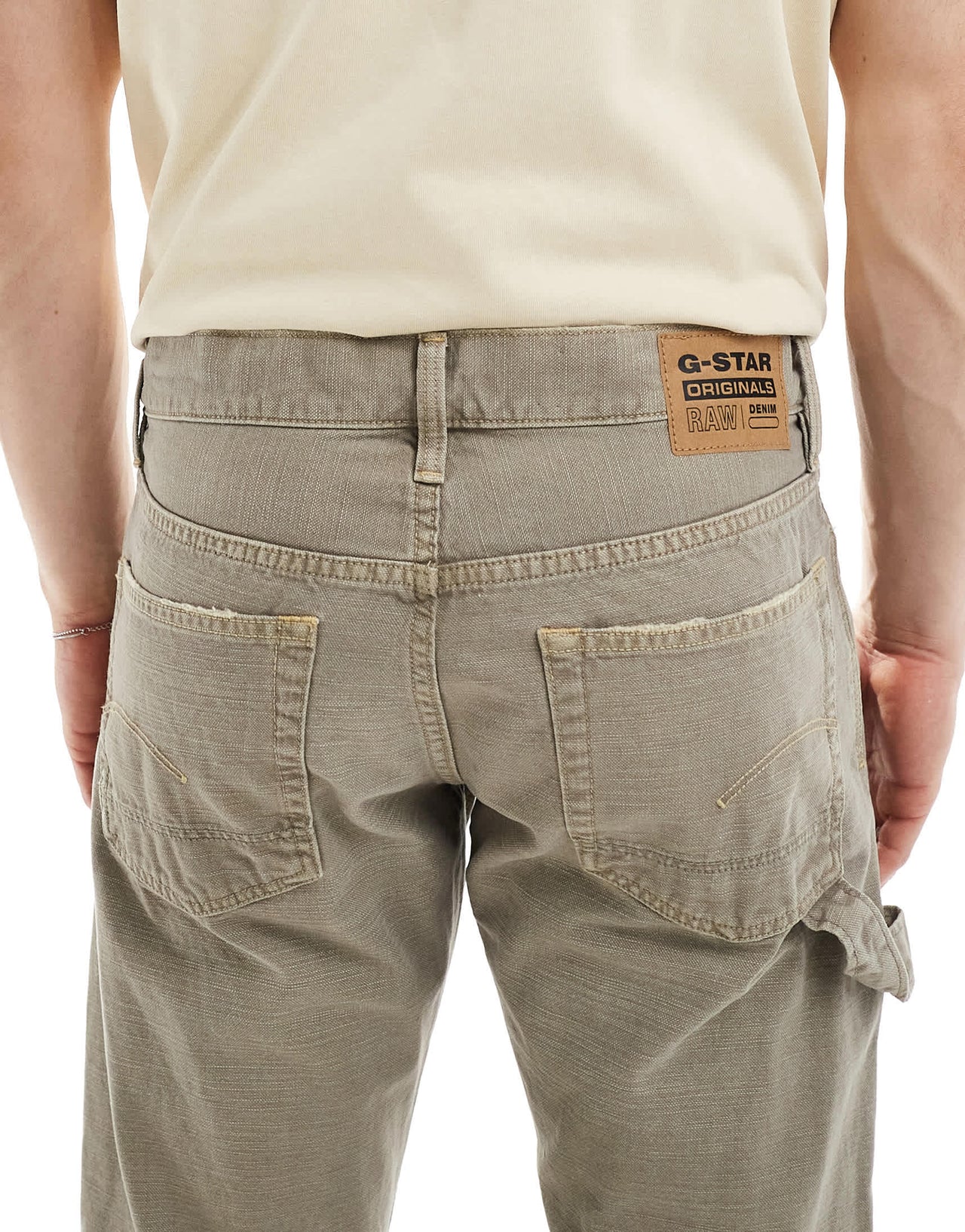 G-Star lenney bootcut denim jeans in beige