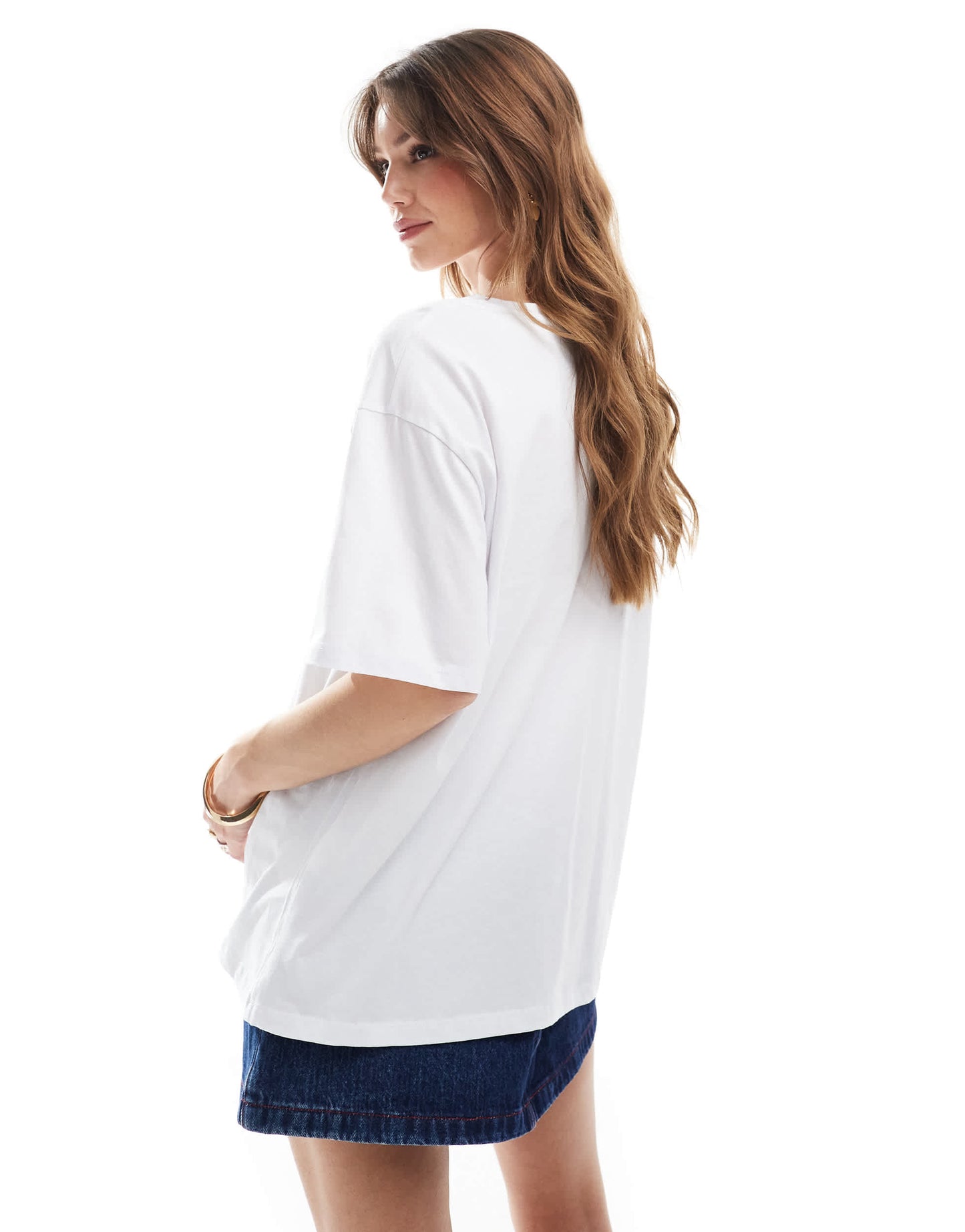 Pieces oversized t-shirt with fresh fruits graphic in white