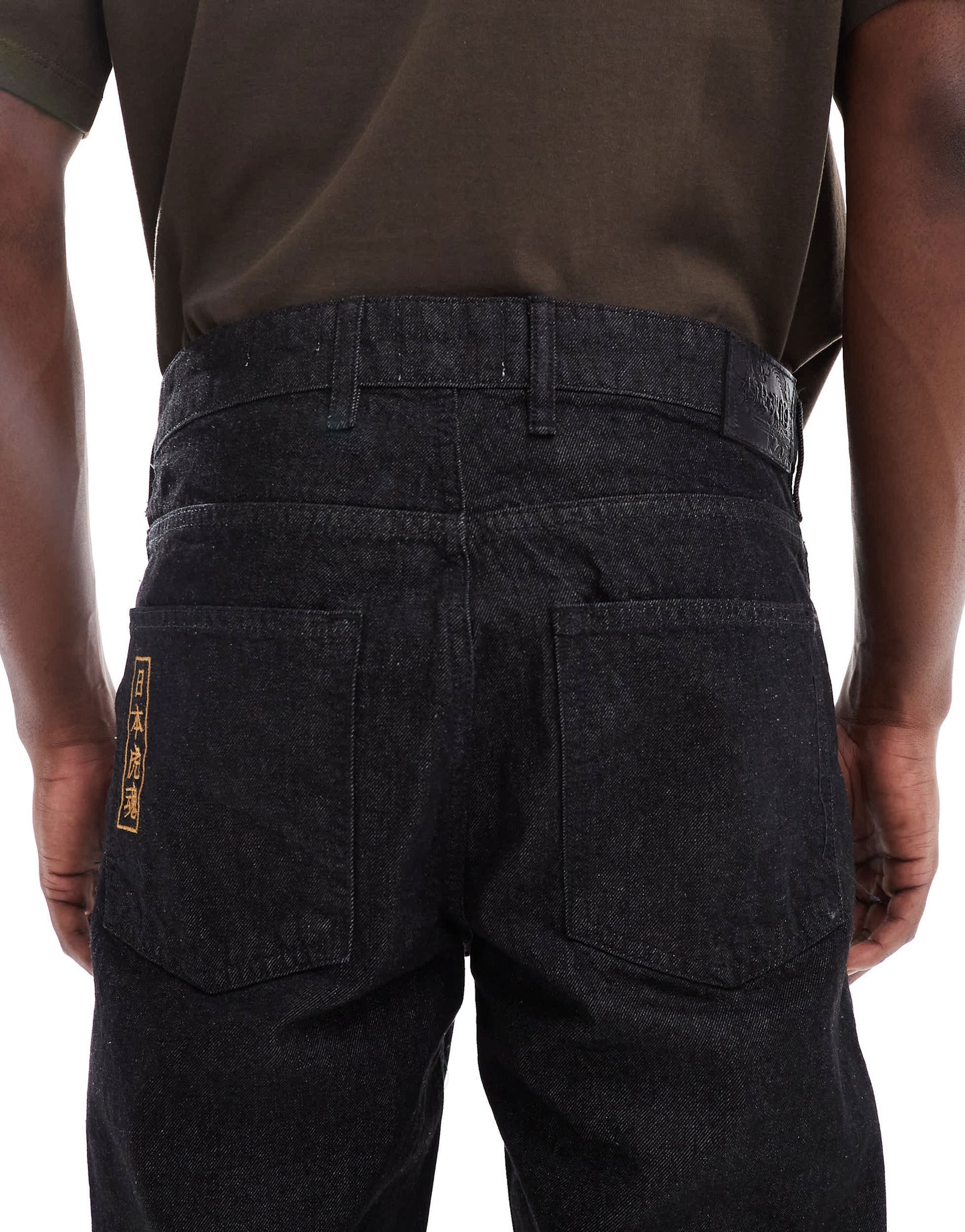 River Island minimal straight fit jeans co-ord in rinse black