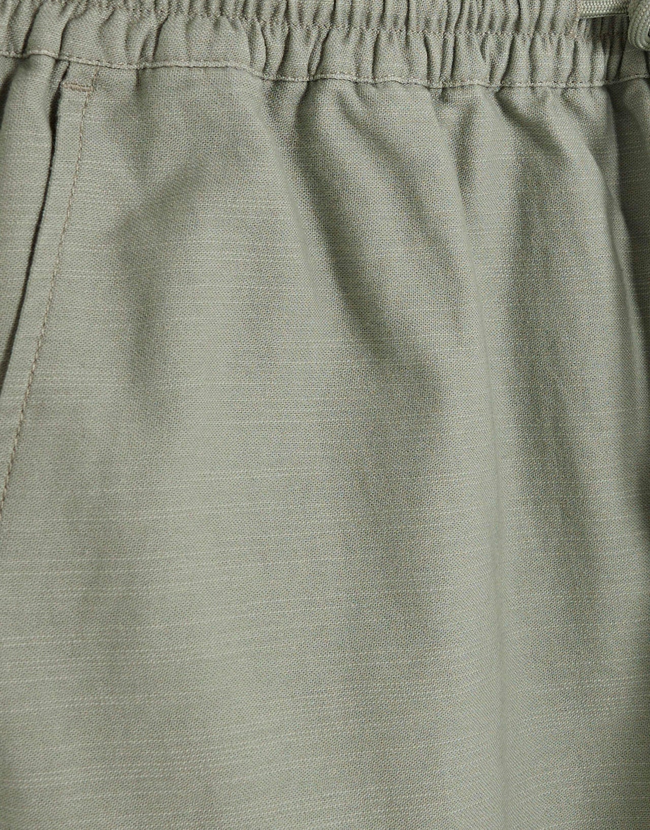 River Island linen blend pull on trousers in light green