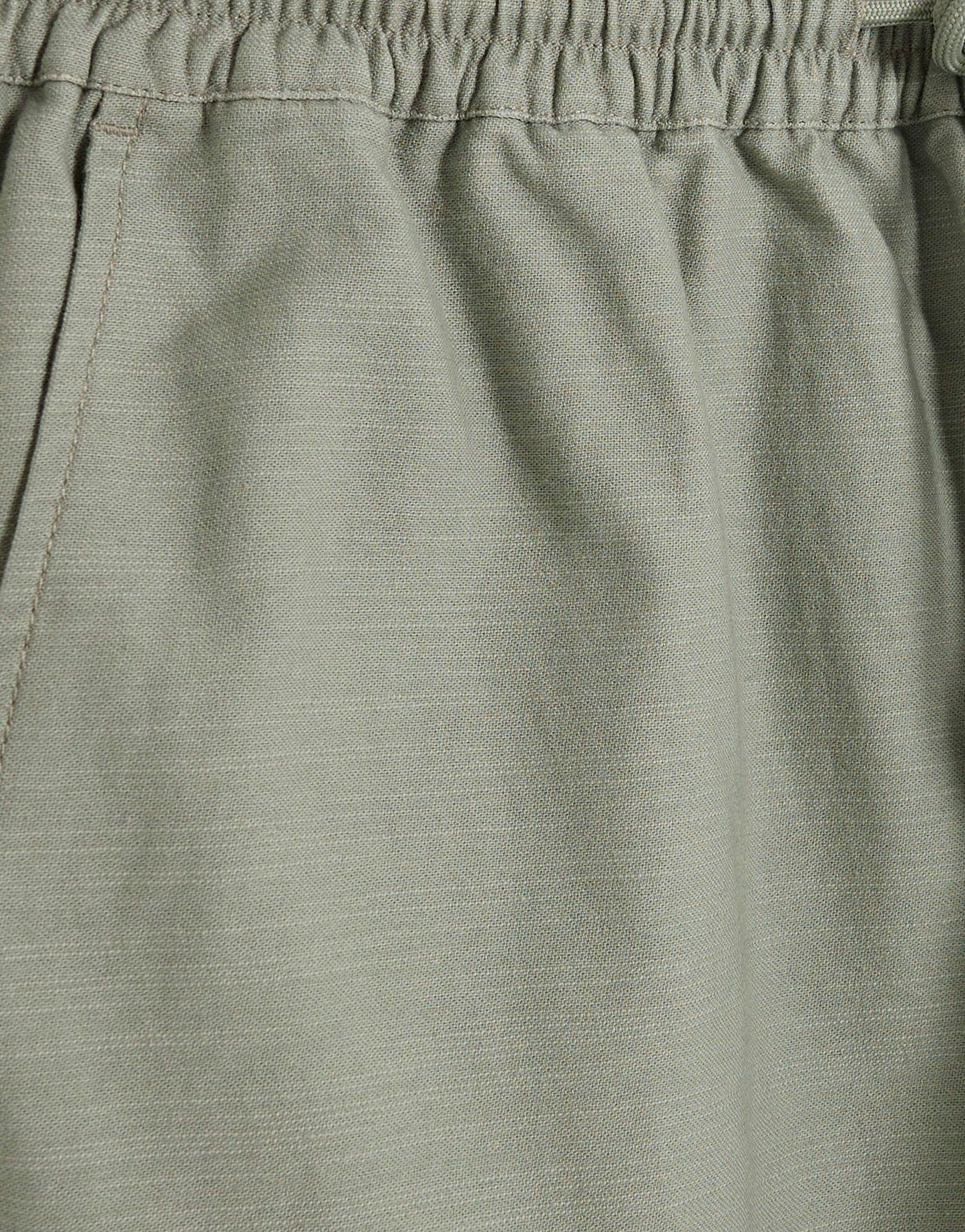 River Island linen blend pull on trousers in light green