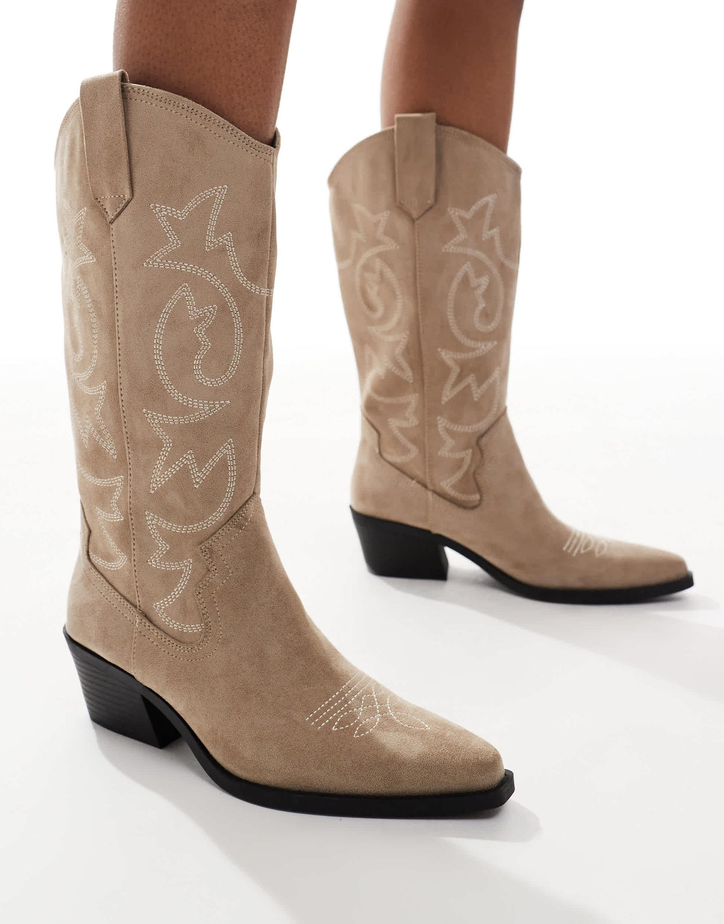 Pull&Bear western boot in beige