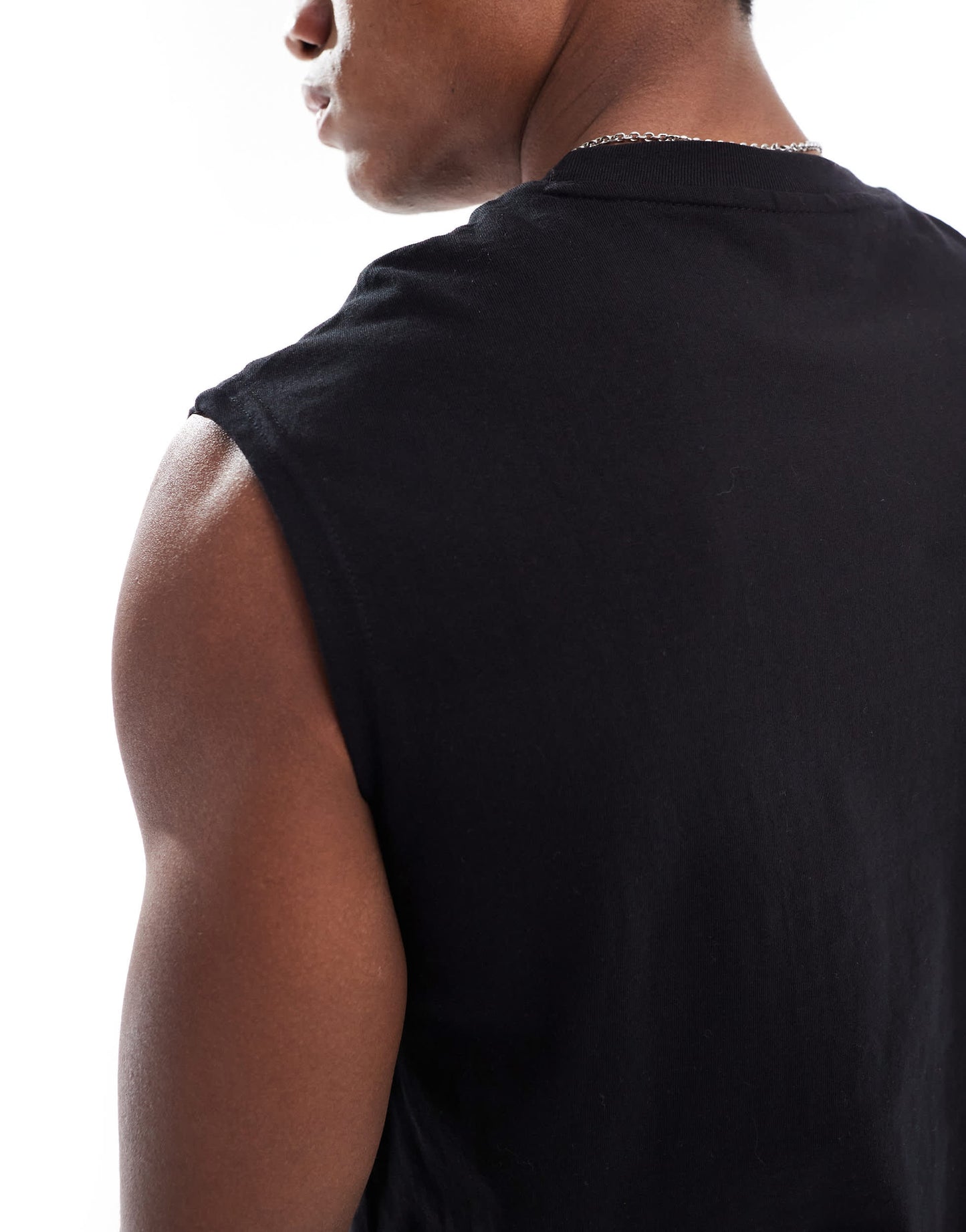 Bershka worker vest in black