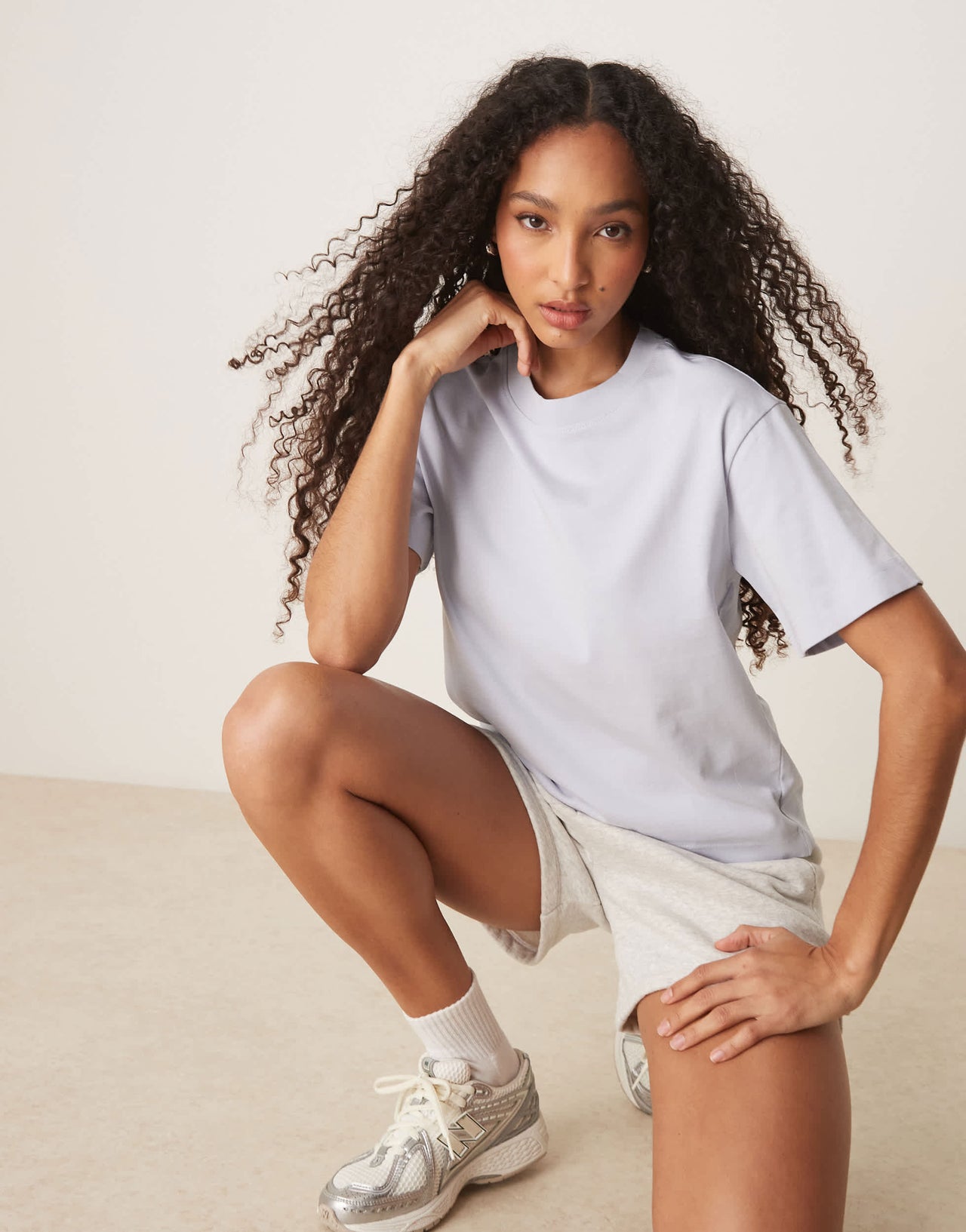 Gina Tricot short sleeve t-shirt in light blue