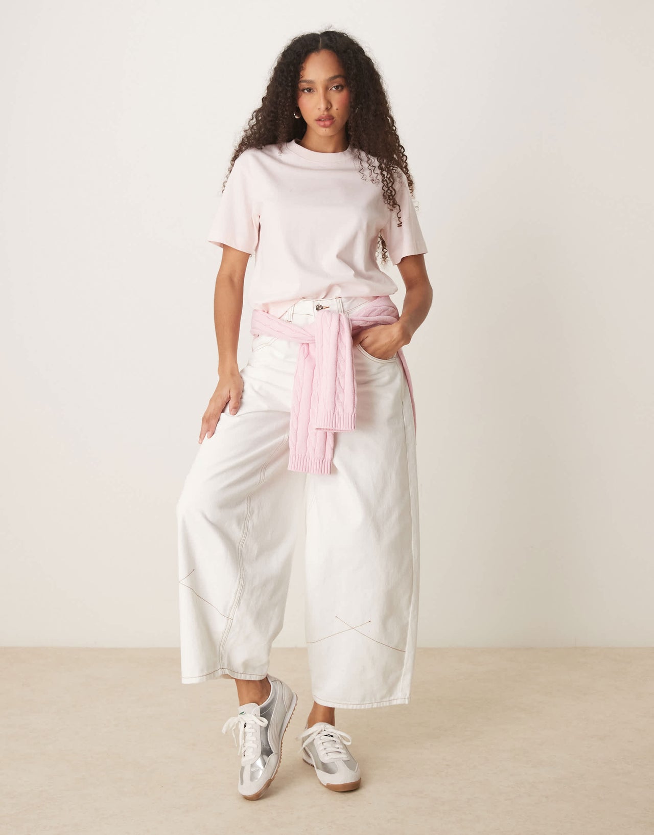 Gina Tricot short sleeve t-shirt in pink