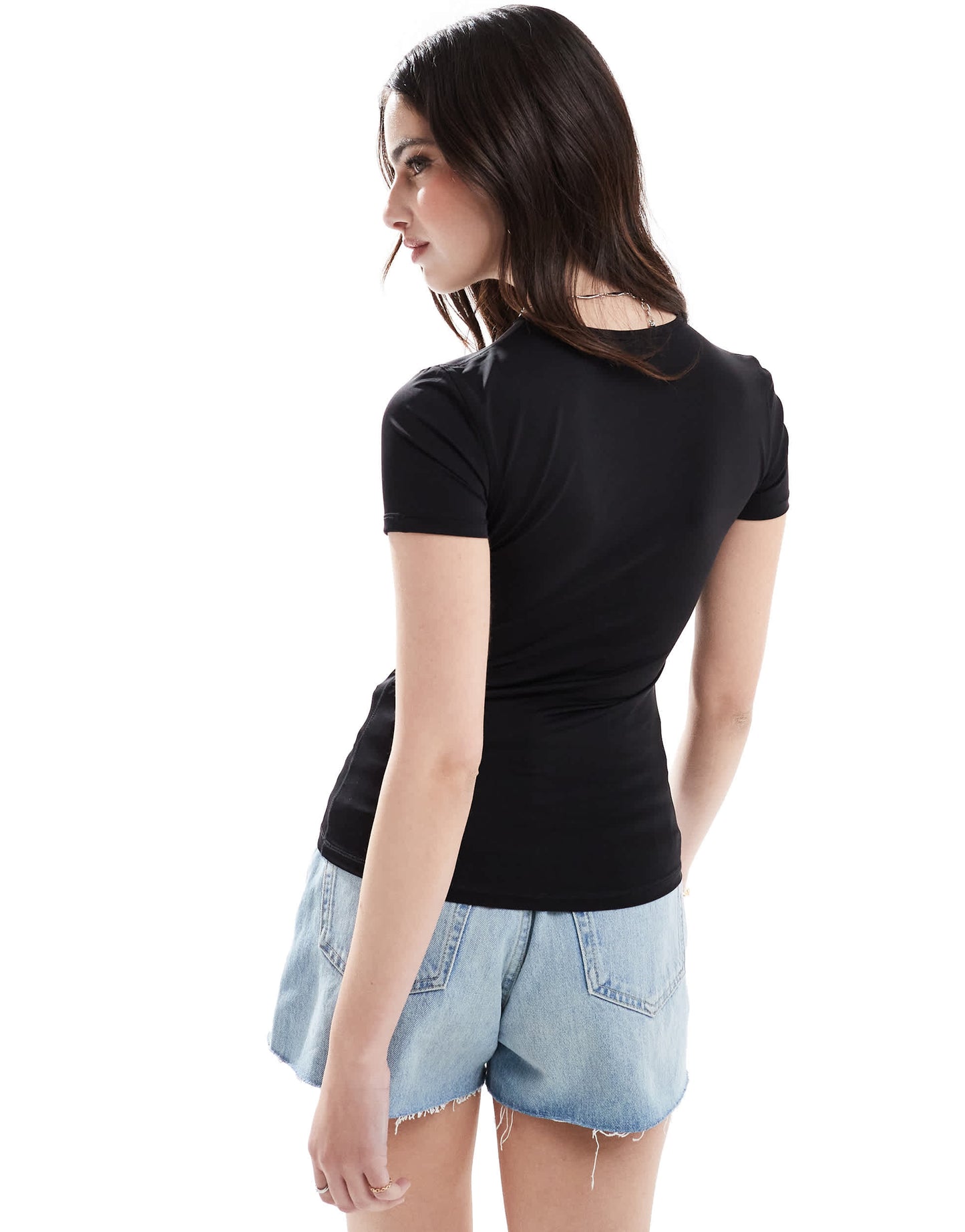 Pull&Bear 2 pack polyamide baby tee in black & white