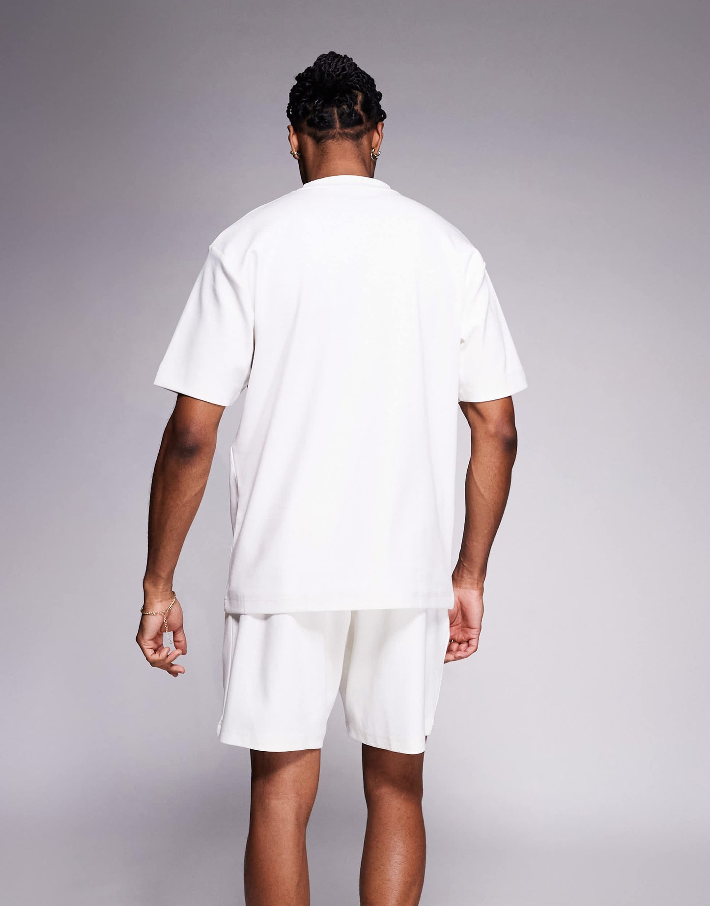 River Island embroidered dragon t-shirt co-ord in ecru