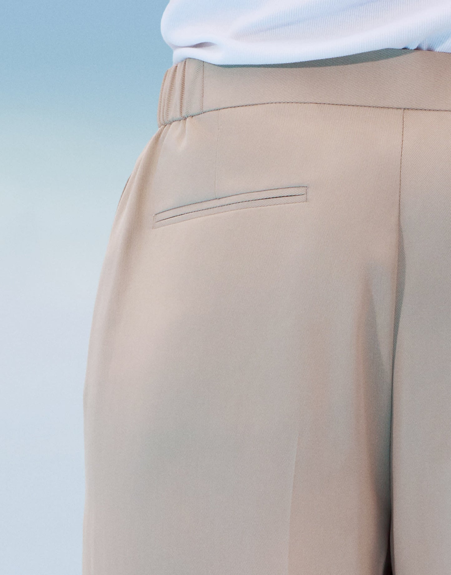 ASOS DESIGN oversized tapered lightweight suit trousers in stone